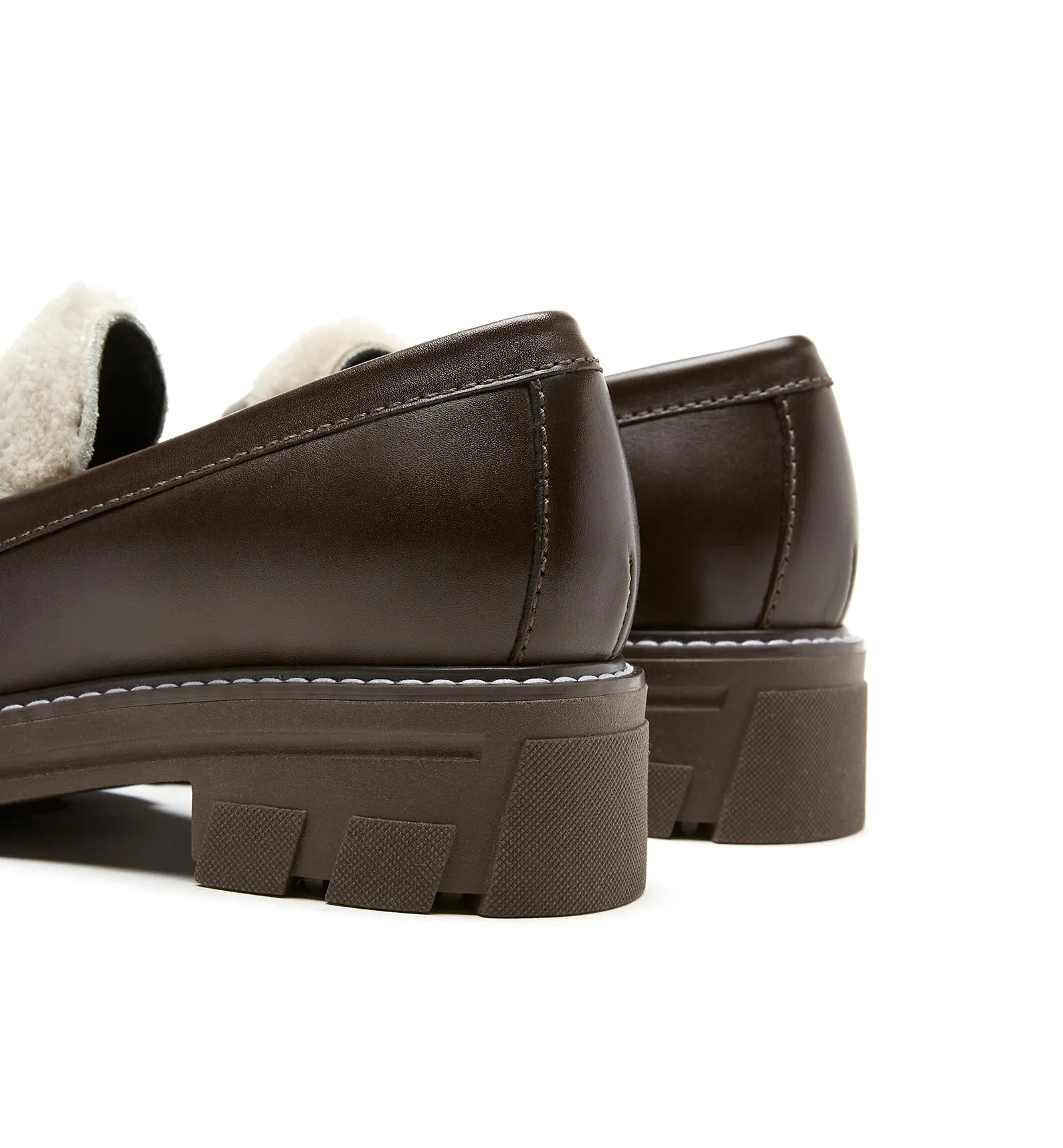 DAVID LEATHER AND SHEARLING LOAFER sold by La CANADIENNE product image thumbnail 4