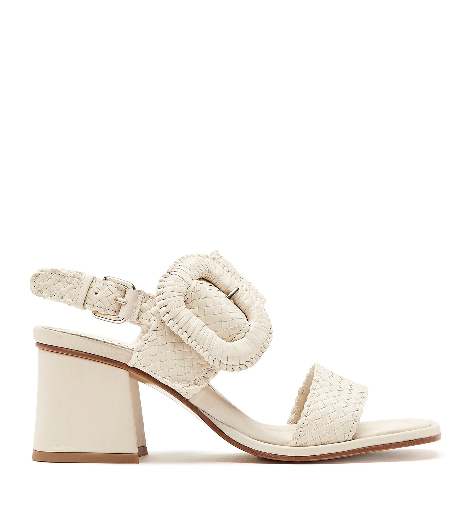PARADISE WOVEN LEATHER SANDAL sold by La CANADIENNE