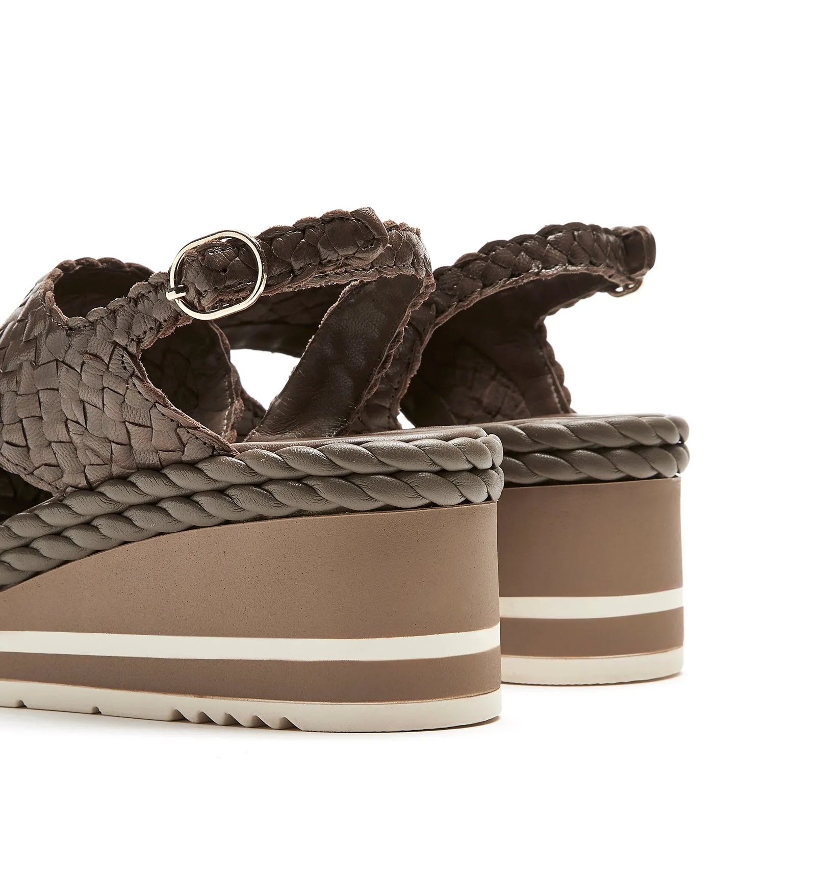 PASO WOVEN LEATHER SANDAL sold by La CANADIENNE product image thumbnail 4