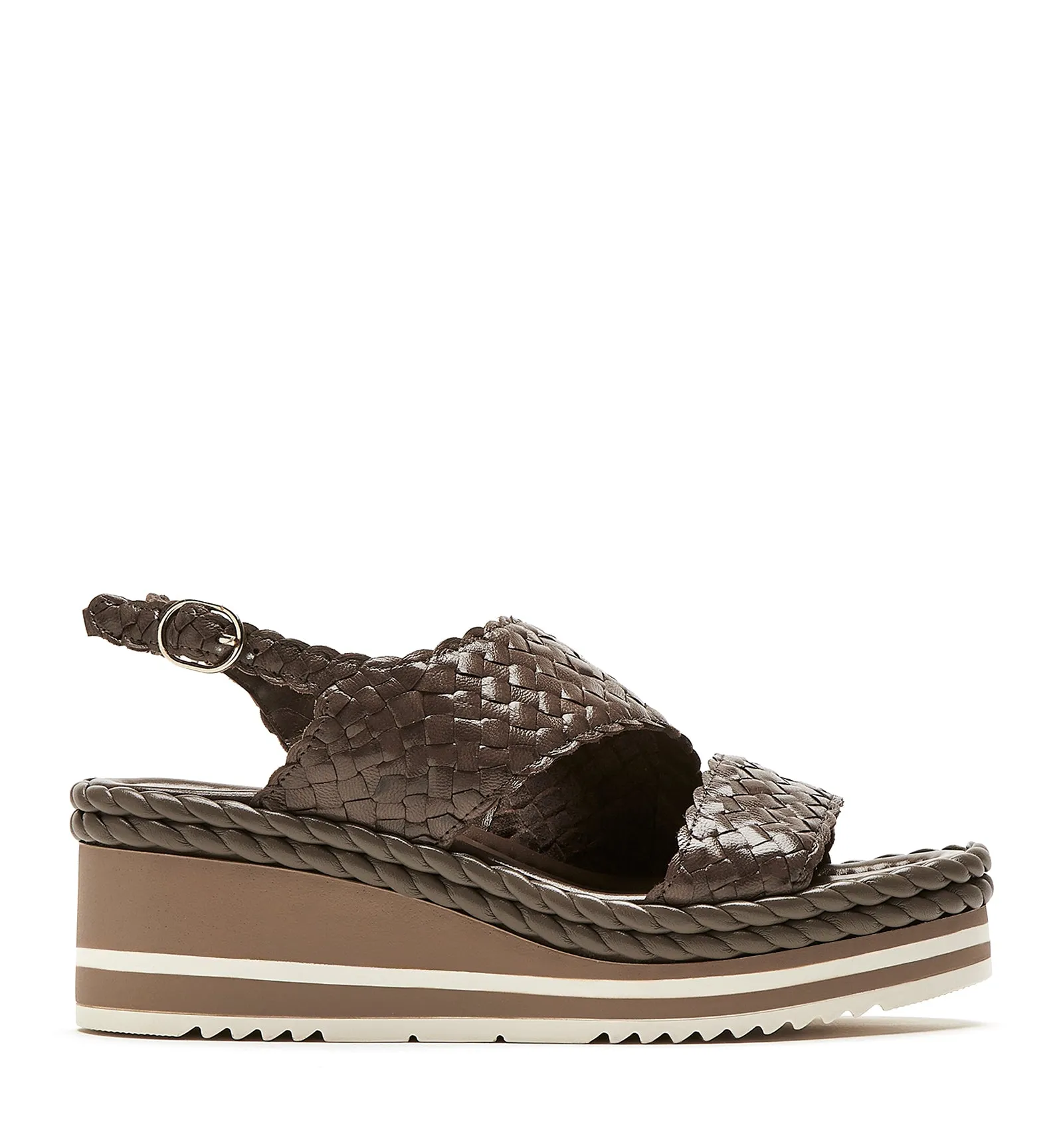 PASO WOVEN LEATHER SANDAL sold by La CANADIENNE