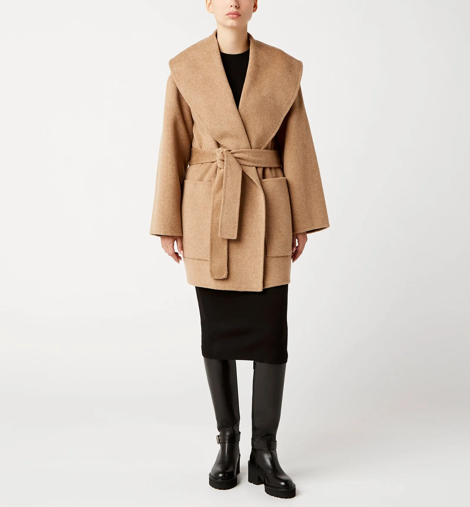 ZIA WOOL WRAP COAT sold by La CANADIENNE product image thumbnail 2