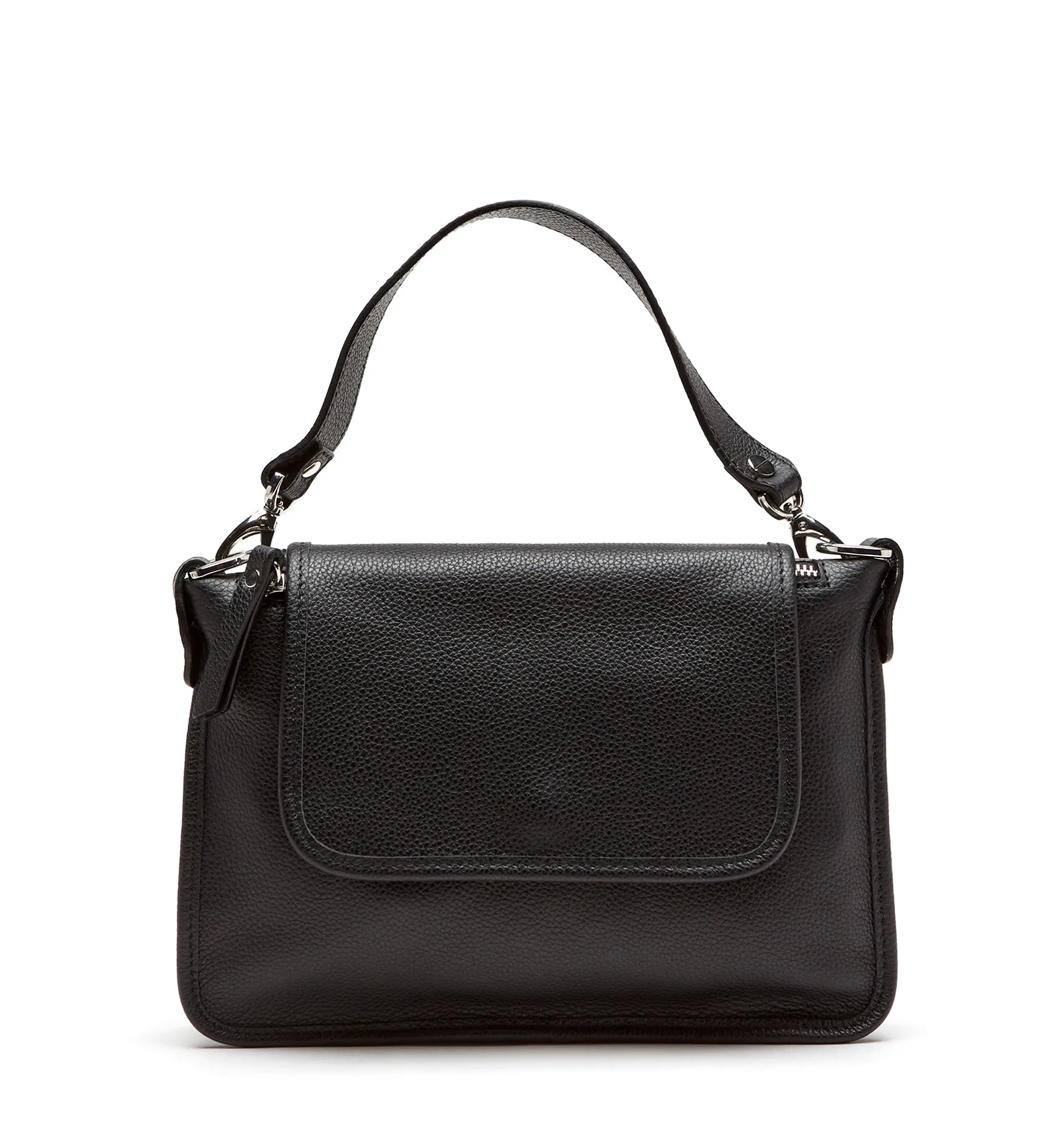 MEDAL DOUBLE ZIP LEATHER BAG sold by La CANADIENNE