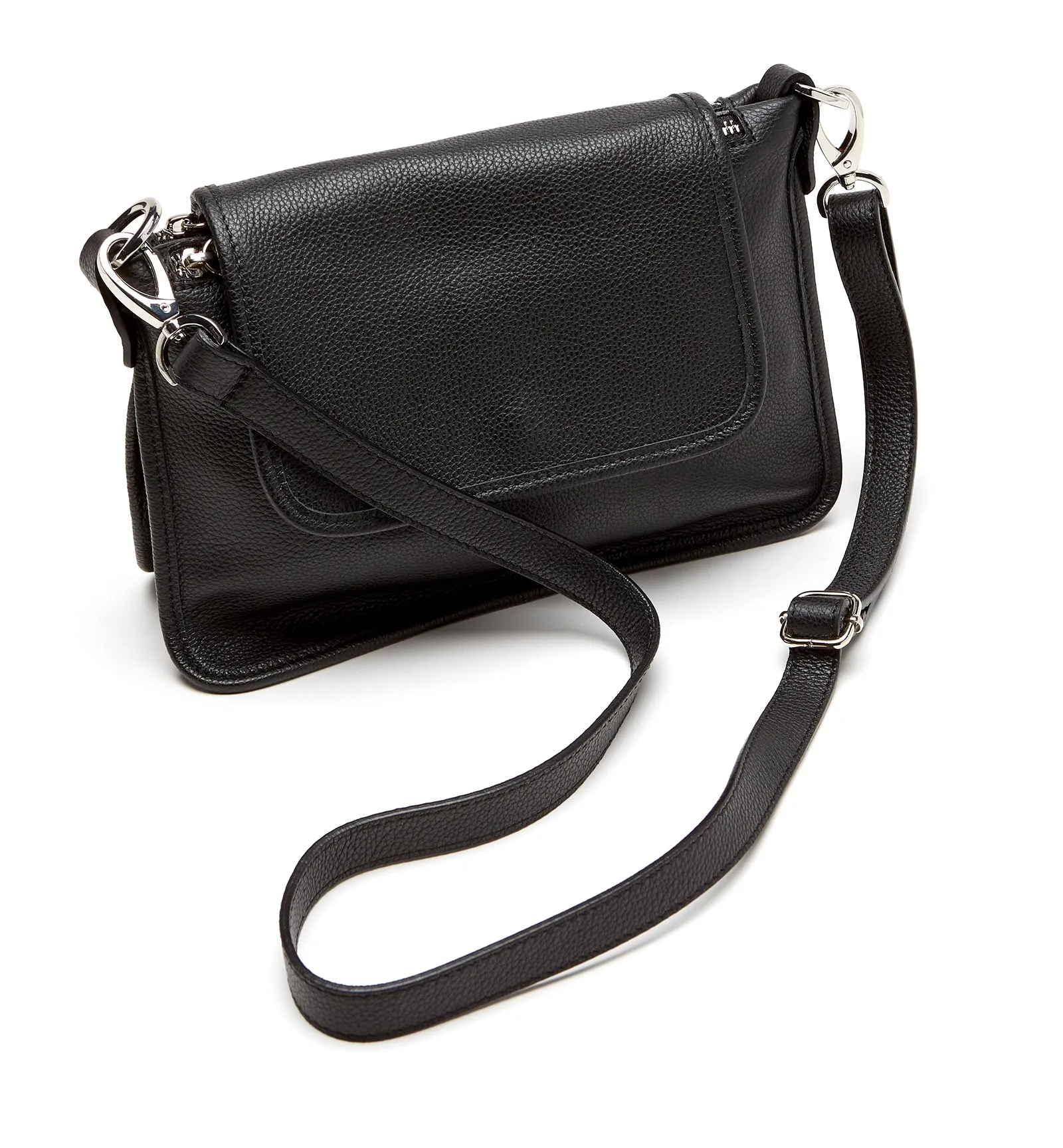 MEDAL DOUBLE ZIP LEATHER BAG sold by La CANADIENNE product image thumbnail 3
