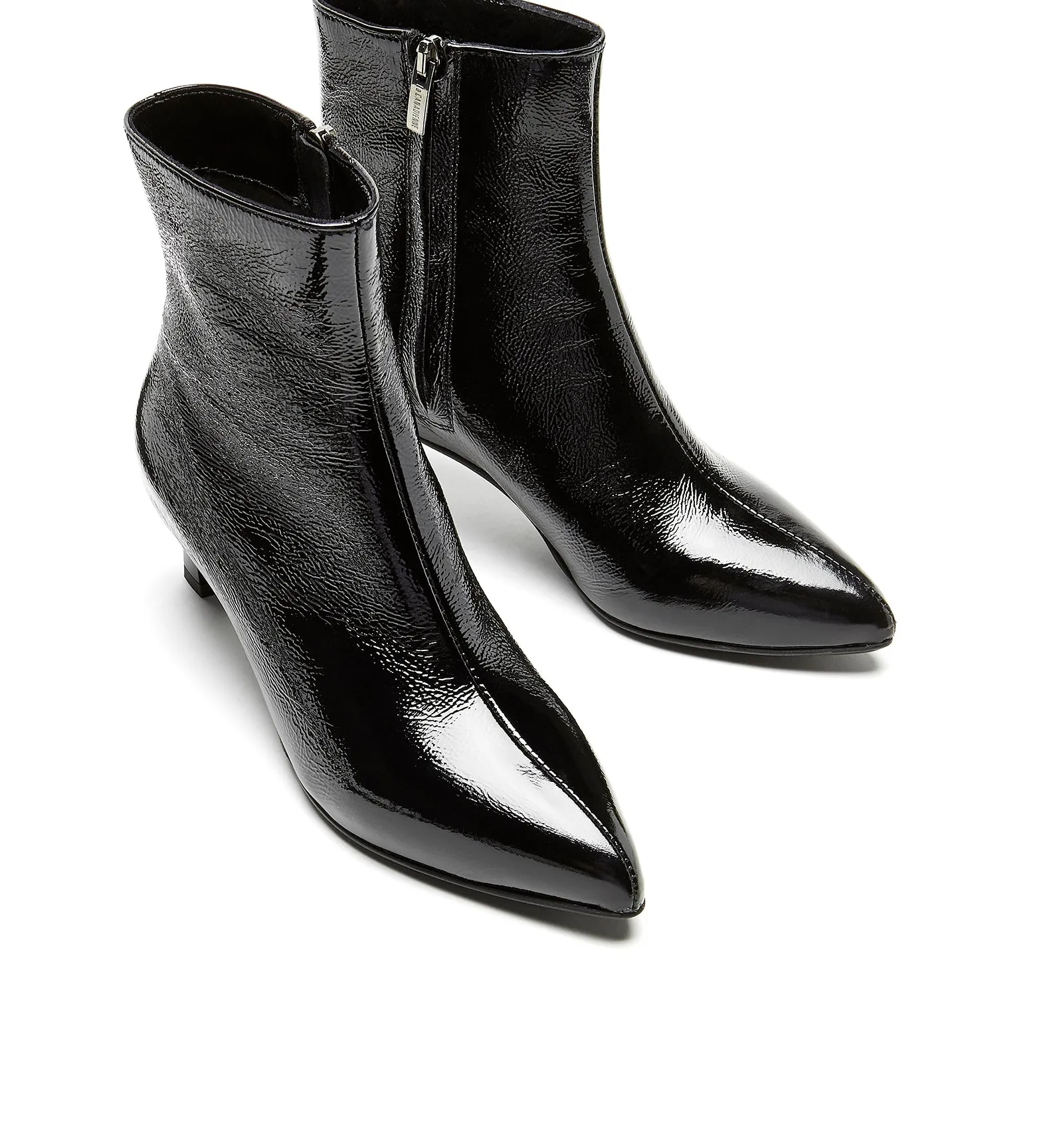 AMELY CRINKLE LEATHER BOOTIE sold by La CANADIENNE product image thumbnail 4