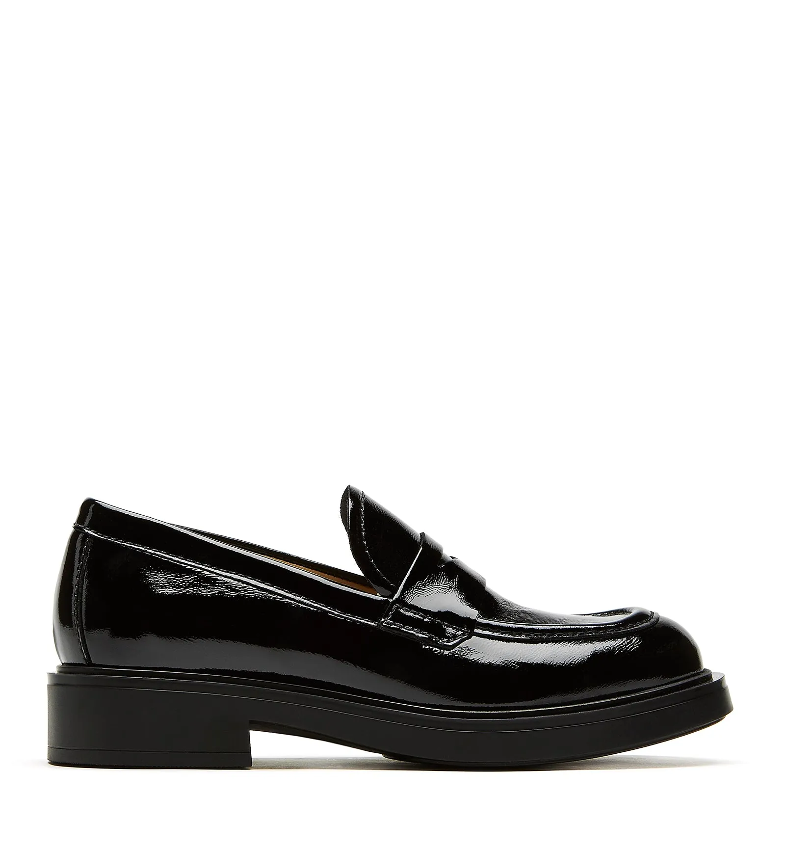CECILIA PATENT LEATHER LOAFER sold by La CANADIENNE