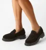 DEVIN SHEARLING-LINED SUEDE LOAFER sold by La CANADIENNE