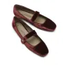 FIFER MARY JANE VELVET FLAT sold by La CANADIENNE