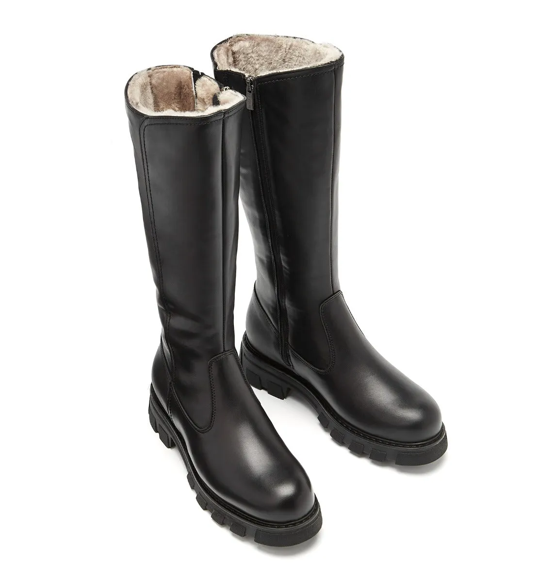 AXEL SHEARLING-LINED LEATHER BOOT sold by La CANADIENNE product image thumbnail 3
