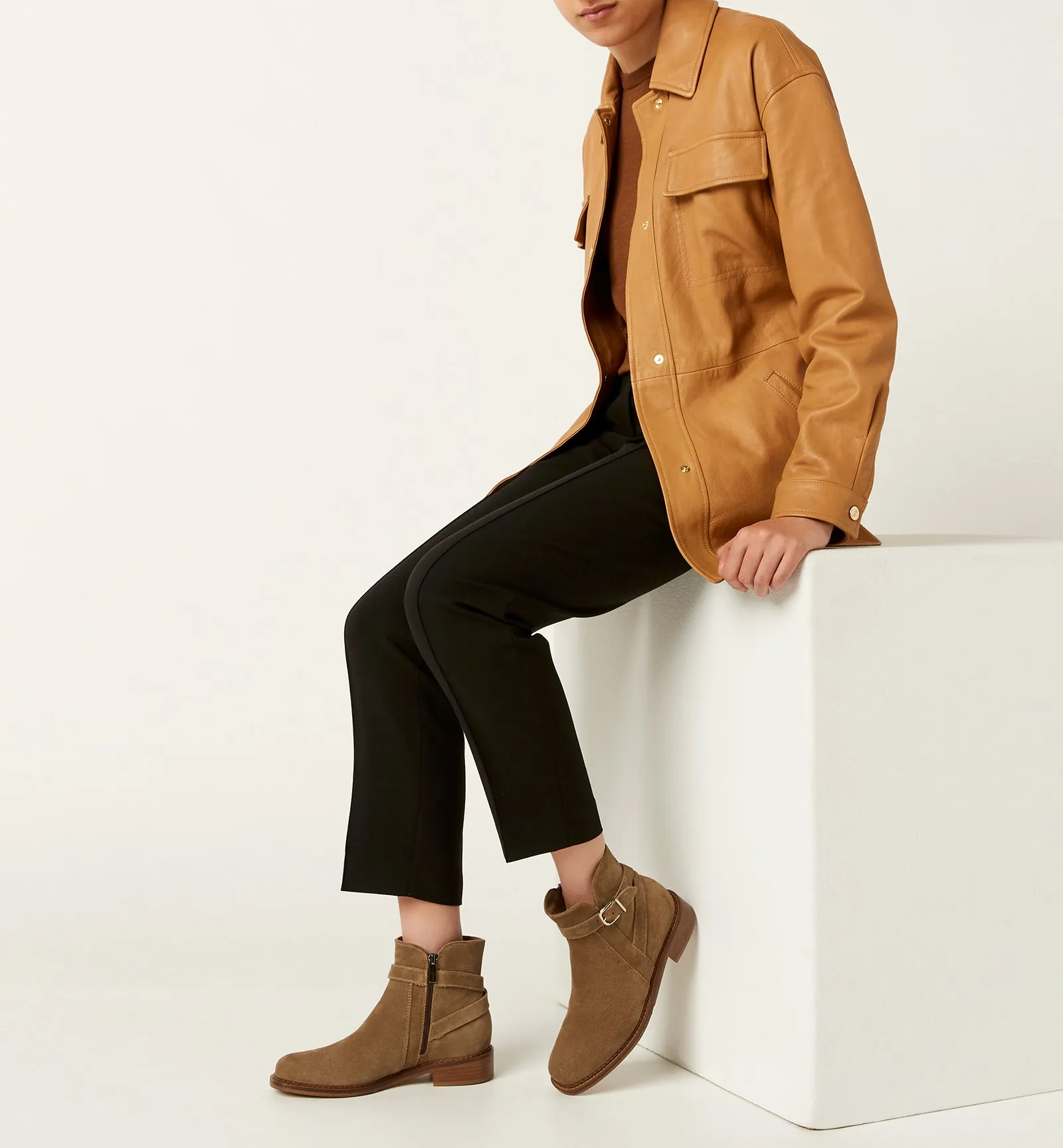 SILVIA SUEDE BOOTIE sold by La CANADIENNE product image thumbnail 5