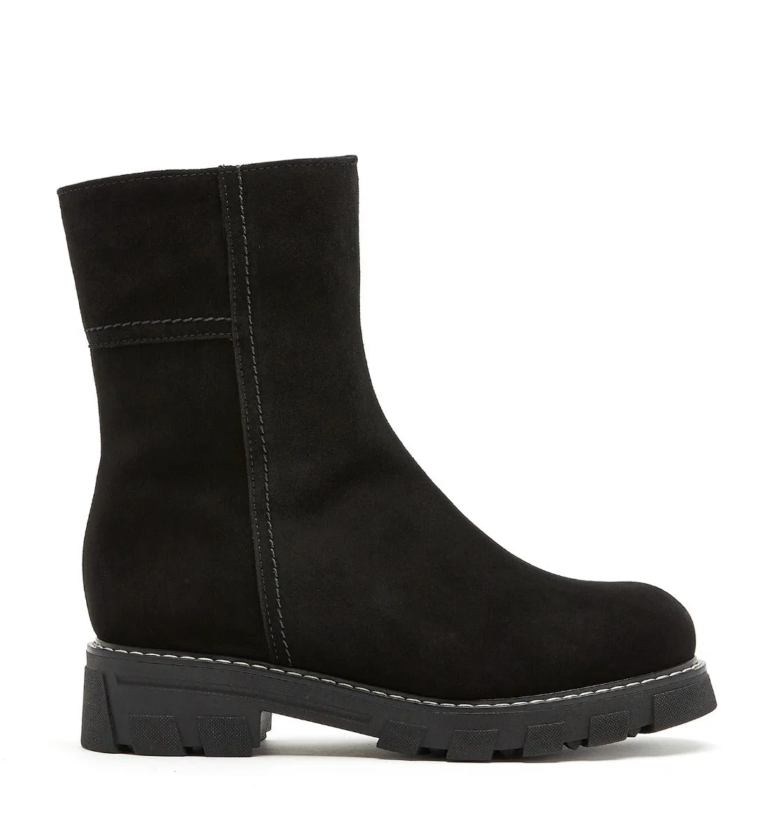 AUTUMN SHEARLING-LINED SUEDE BOOTIE sold by La CANADIENNE