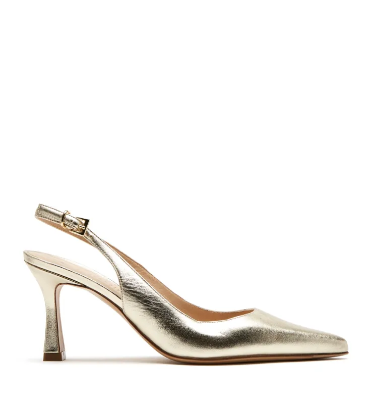 BELLE SLINGBACK LEATHER HEEL sold by La CANADIENNE