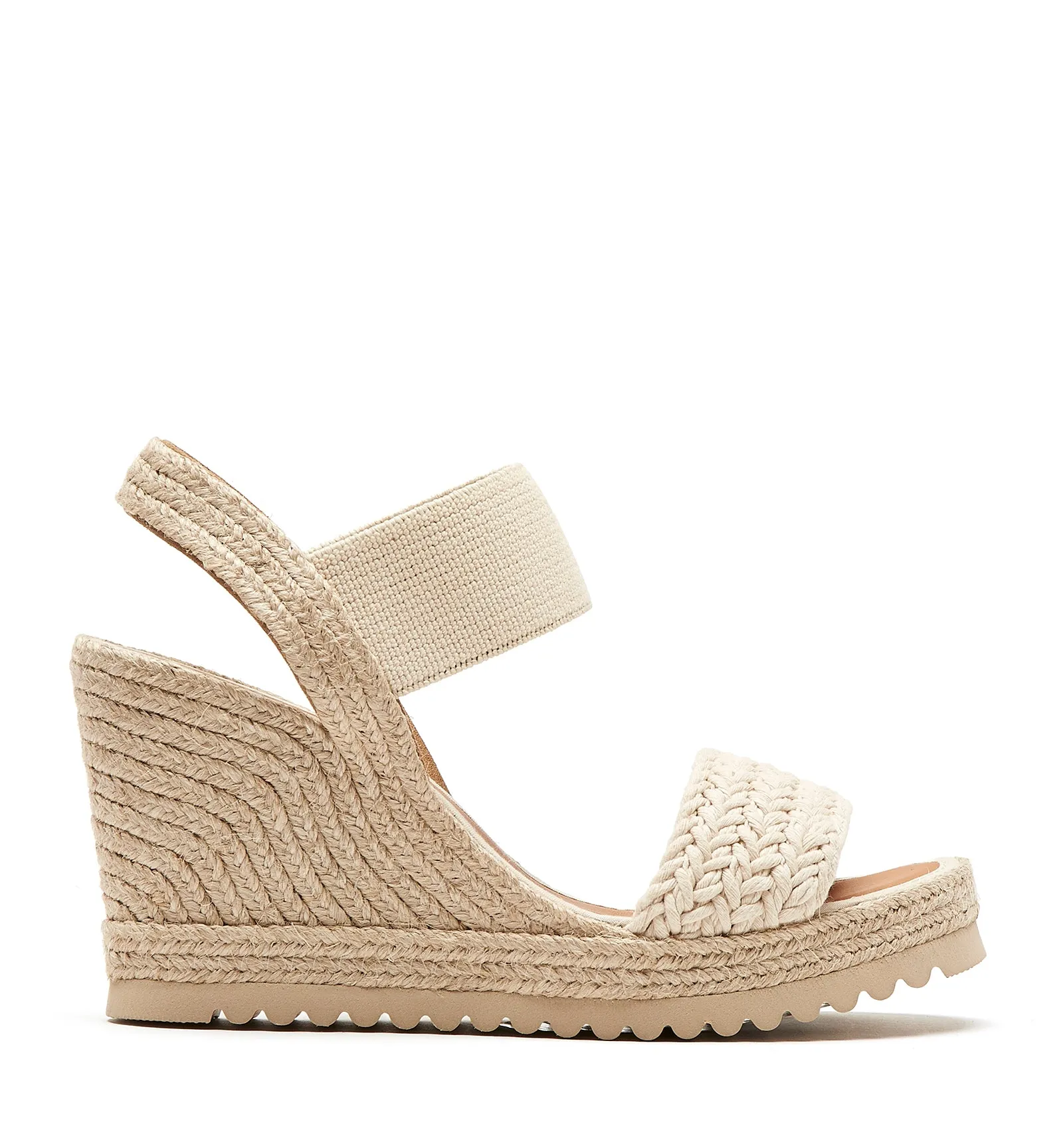 CHARIOT FABRIC WEDGE SANDAL sold by La CANADIENNE