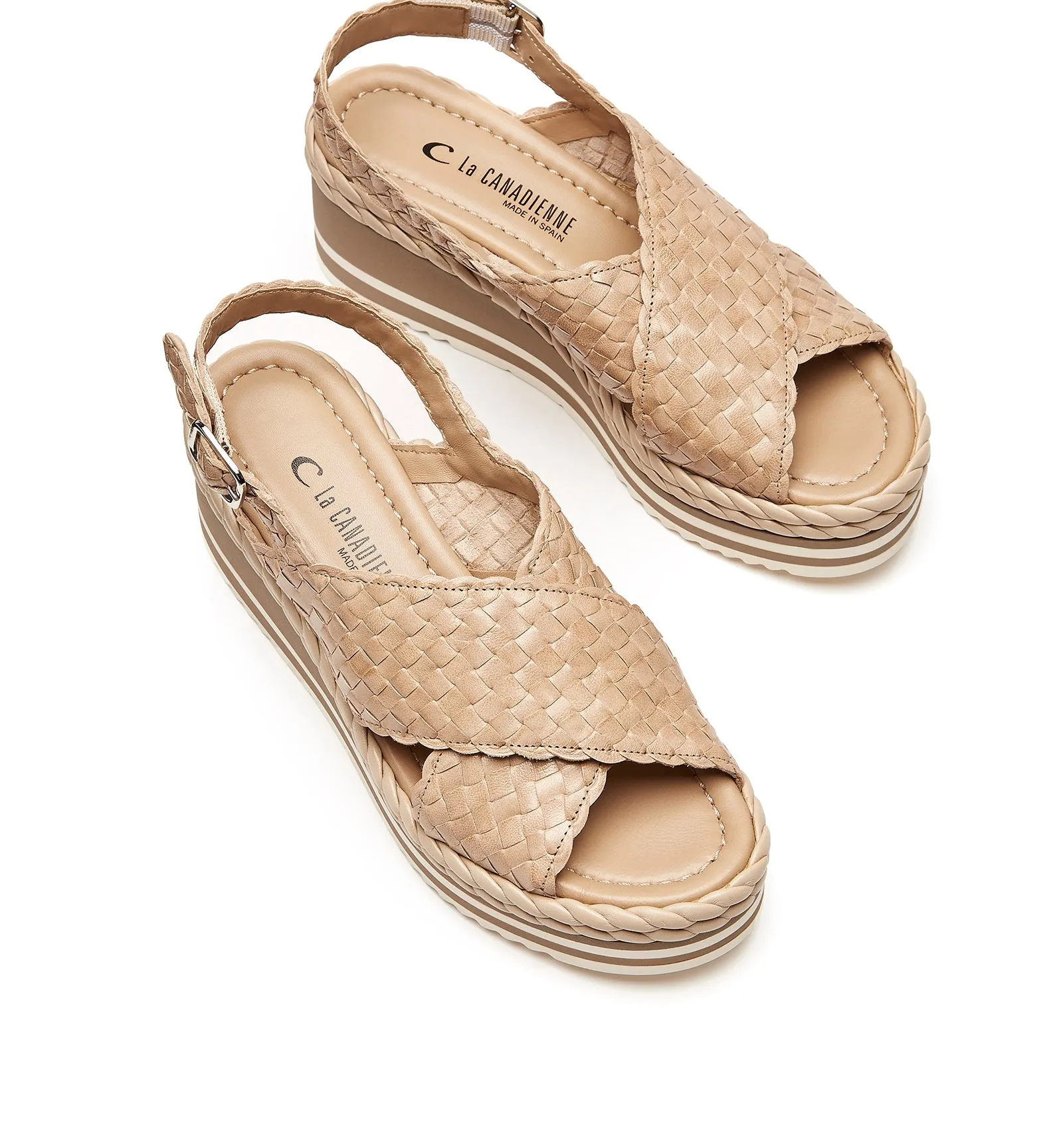 PROPEL WOVEN LEATHER SANDAL sold by La CANADIENNE product image thumbnail 3
