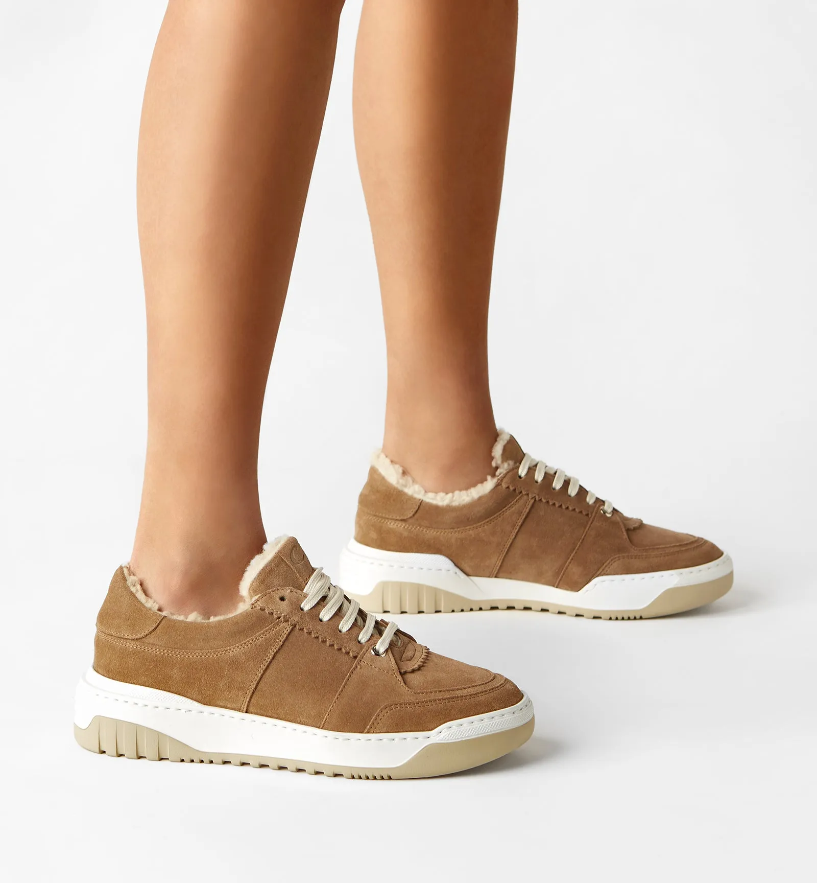 KLARE SHEARLING-LINED SUEDE SNEAKER sold by La CANADIENNE product image thumbnail 5