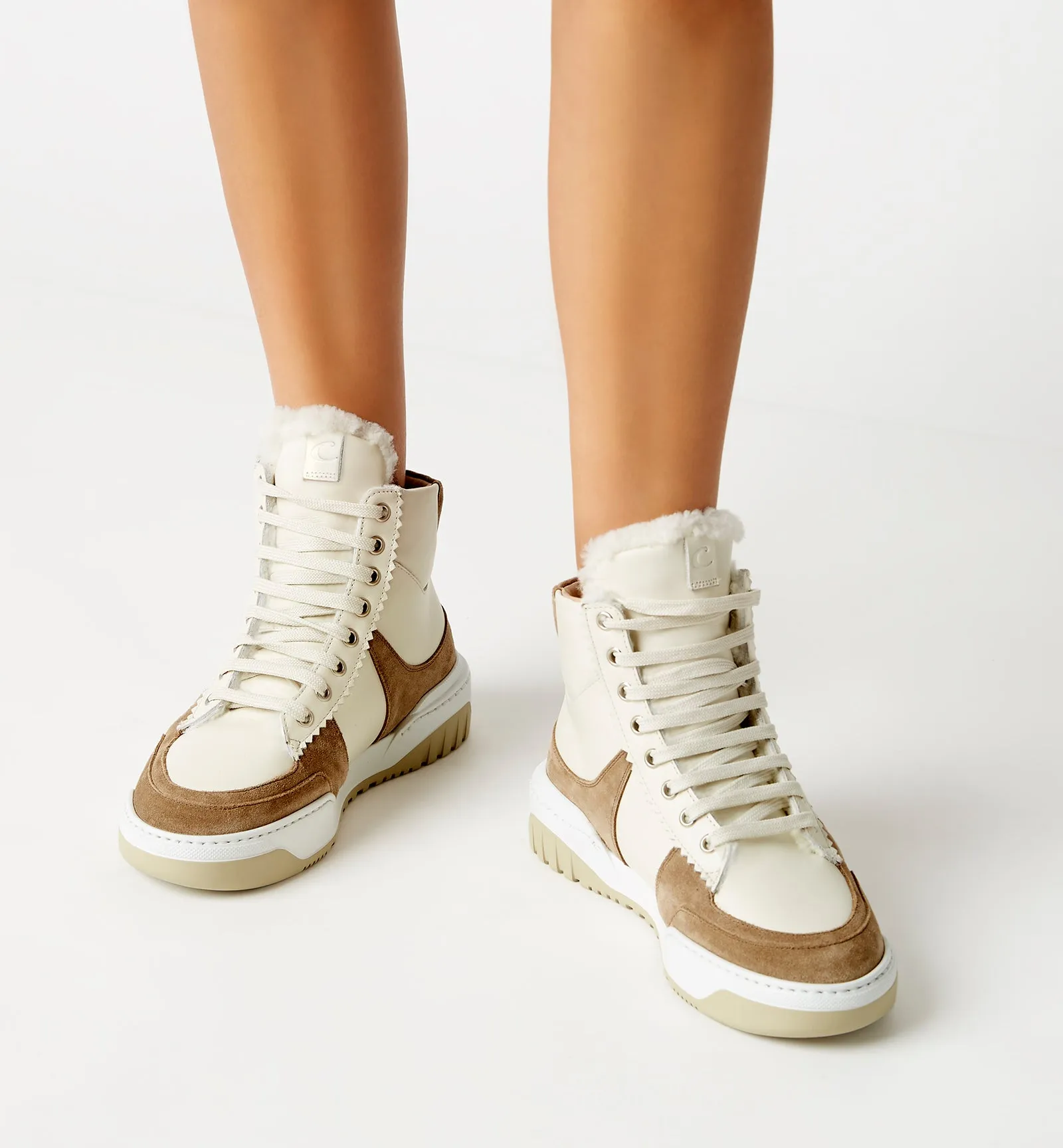 KRISTEN SHEARLING-LINED SUEDE SNEAKER sold by La CANADIENNE product image thumbnail 5