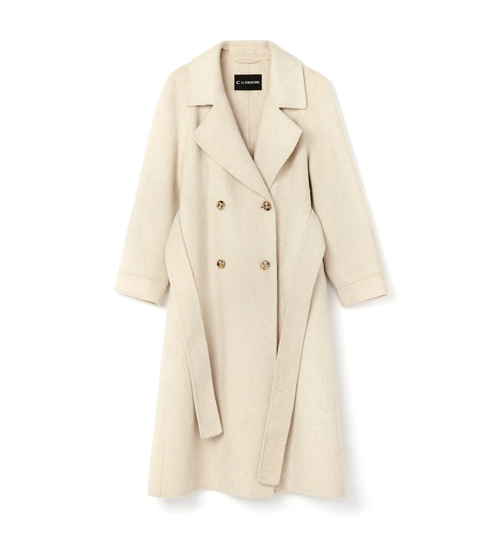 ZOEY DOUBLE-BREASTED LONG COAT sold by La CANADIENNE product image thumbnail 2