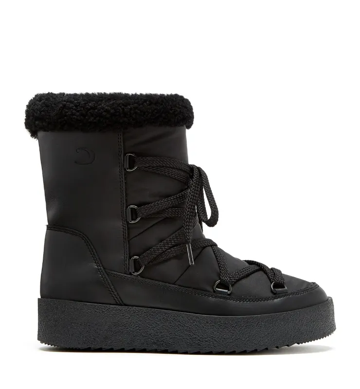 EMERY SHEARLING-LINED LEATHER BOOT sold by La CANADIENNE