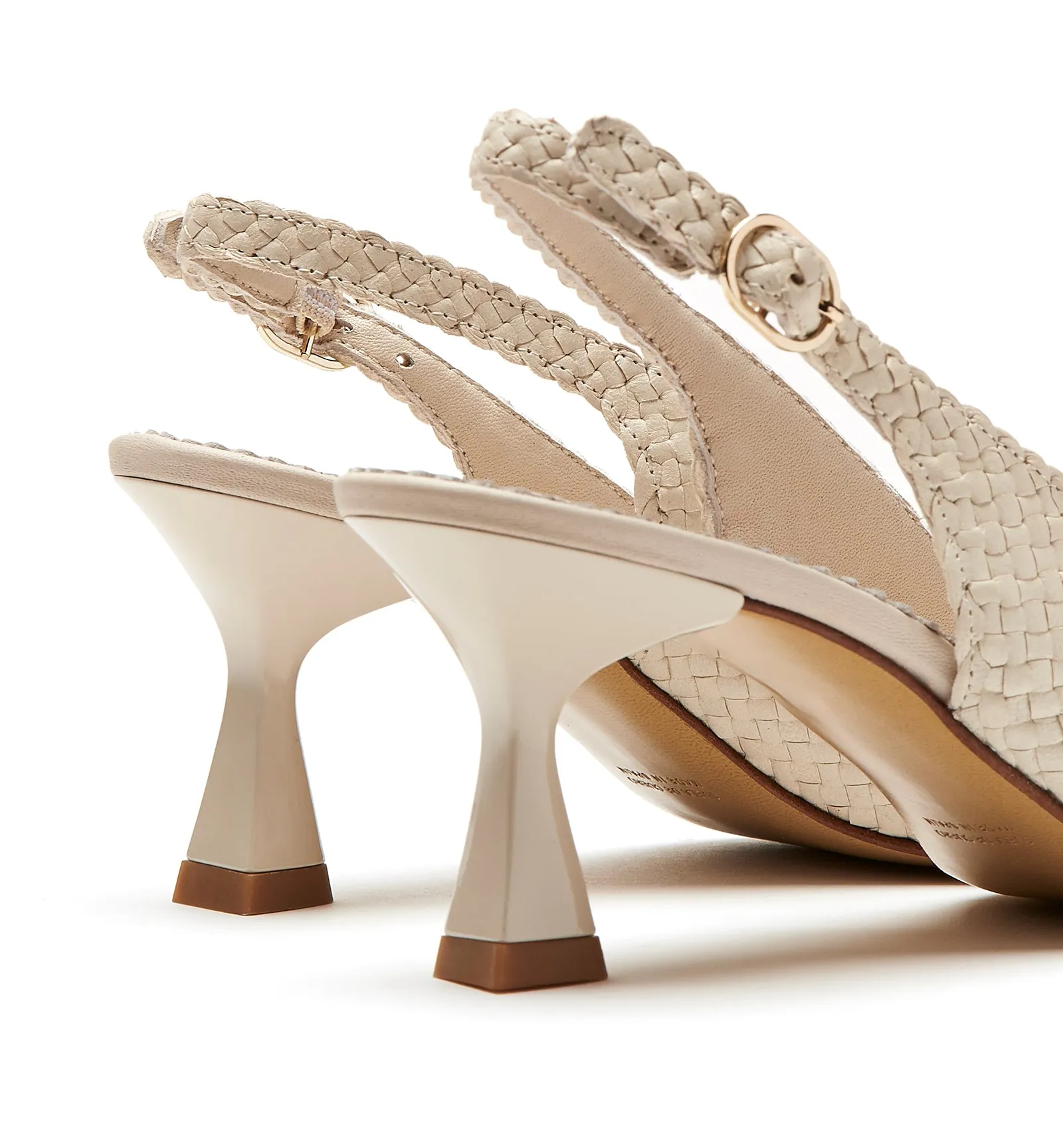 PARLOUR SLINGBACK WOVEN LEATHER PUMP sold by La CANADIENNE product image thumbnail 4