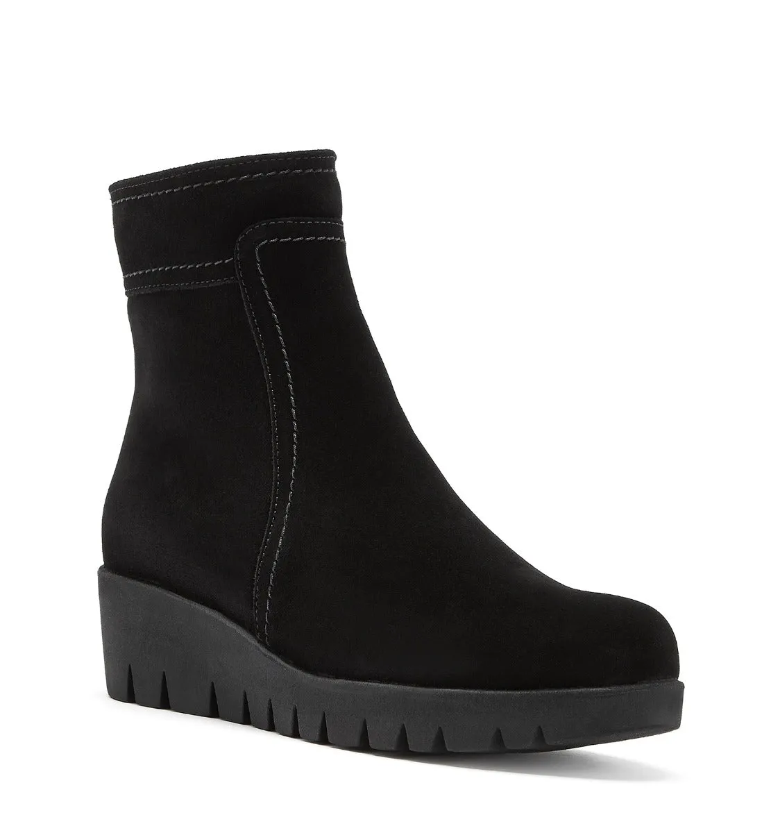 TOKEN SUEDE WEDGE BOOTIE sold by La CANADIENNE product image thumbnail 2