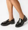 CHARLES CRINKLE LEATHER LOAFER sold by La CANADIENNE