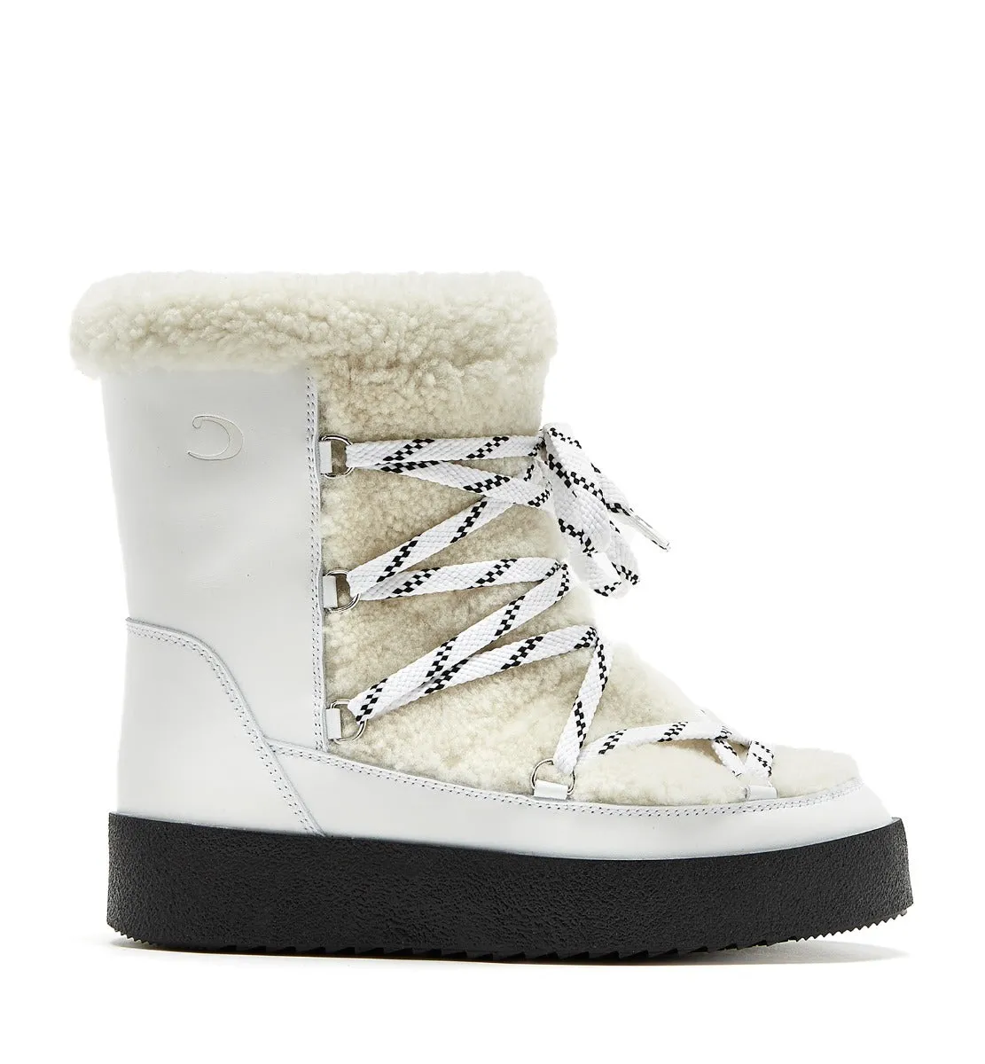 ELOISE SHEARLING-LINED LEATHER BOOT sold by La CANADIENNE