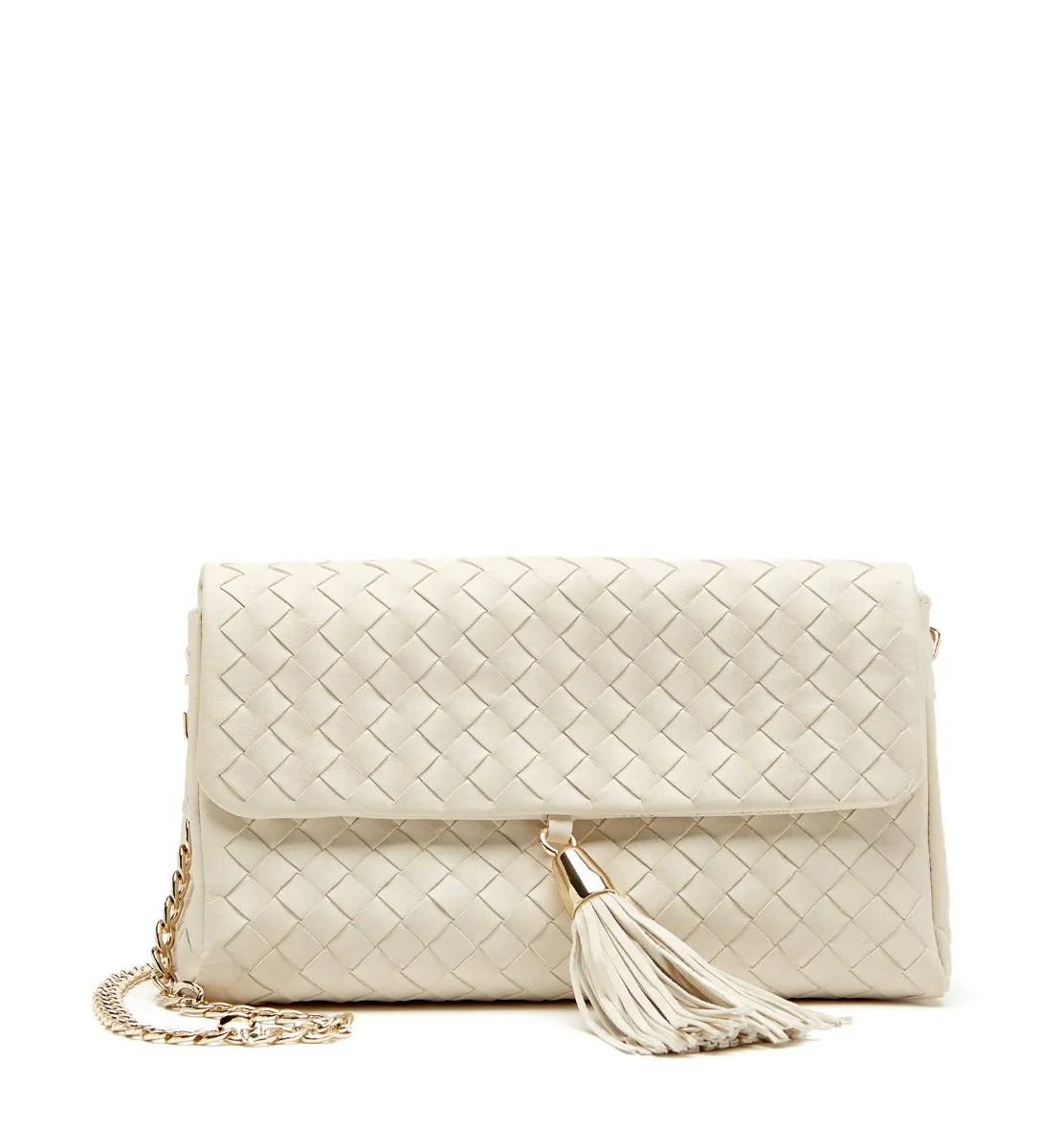 PETAL WOVEN LEATHER CROSSBODY BAG sold by La CANADIENNE