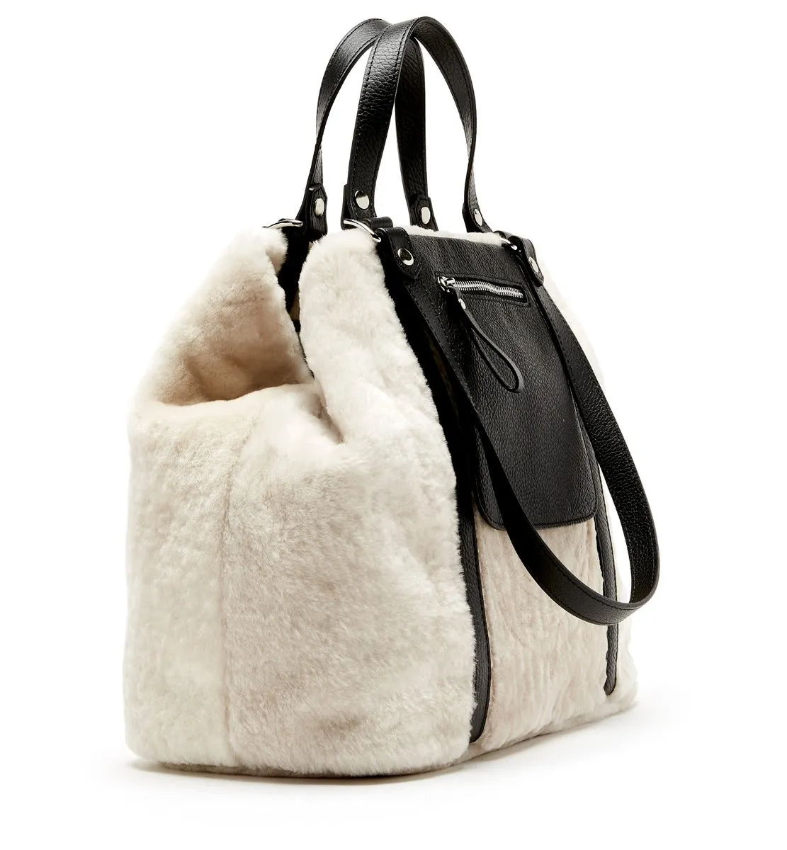OLIVEIRA SHEARLING TOTE BAG sold by La CANADIENNE product image thumbnail 2
