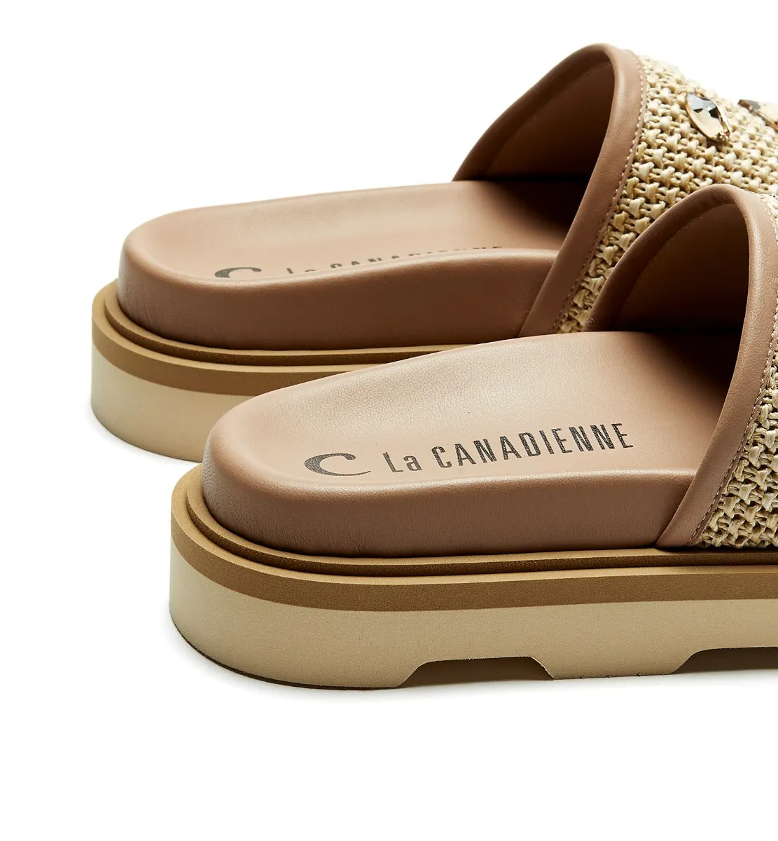 FARE RAFFIA LEATHER SANDAL sold by La CANADIENNE product image thumbnail 5