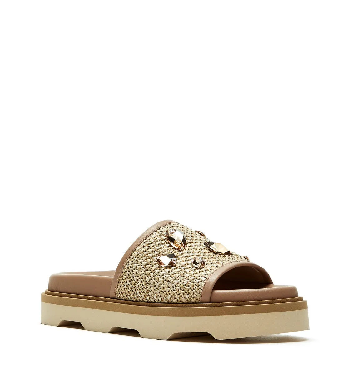 FARE RAFFIA LEATHER SANDAL sold by La CANADIENNE product image thumbnail 3