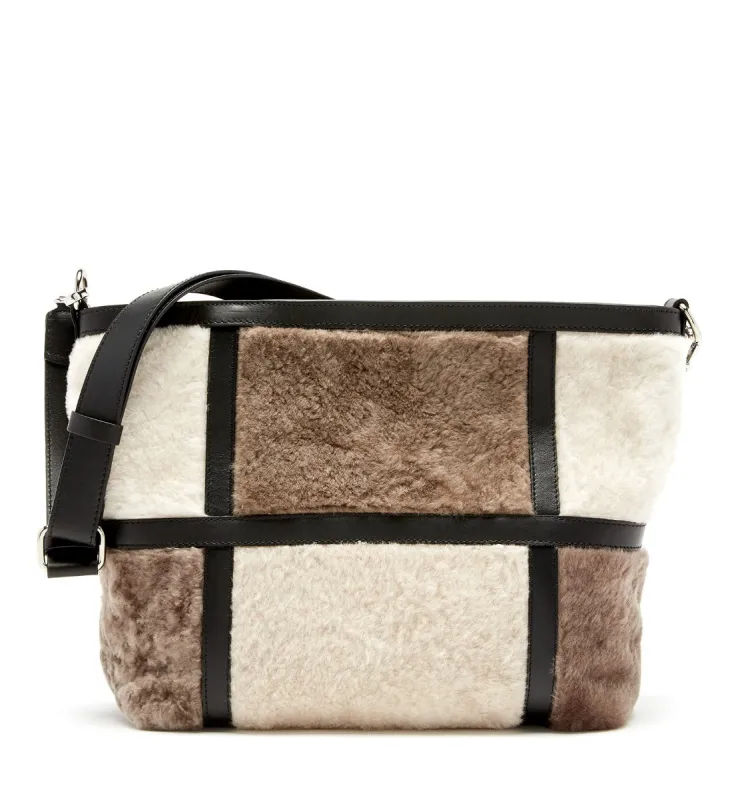 OLIVYA SHEARLING TOTE BAG sold by La CANADIENNE