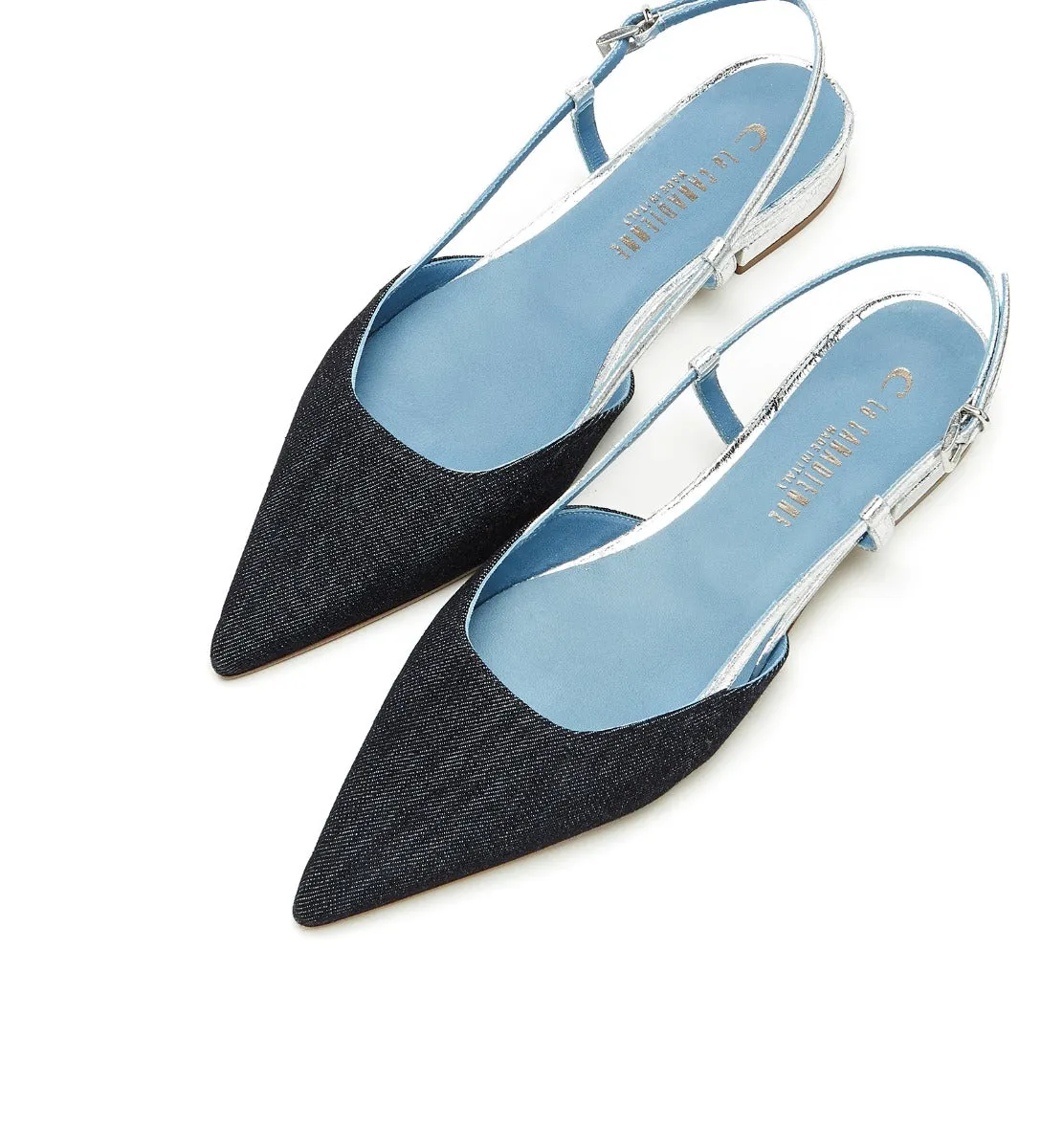 FLEET DENIM AND LEATHER FLAT sold by La CANADIENNE product image thumbnail 3