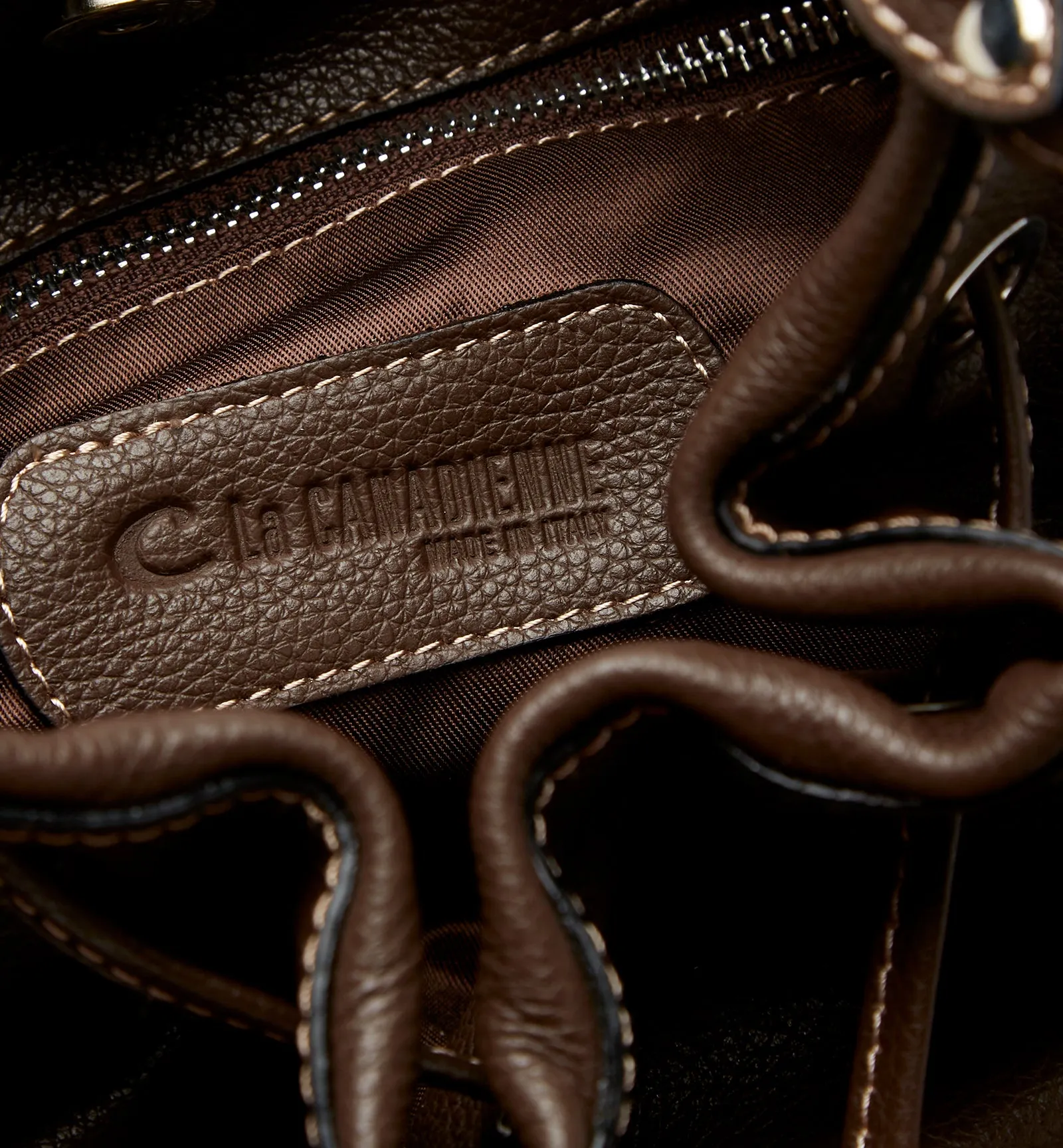 MAVIS LEATHER BUCKET BAG sold by La CANADIENNE product image thumbnail 2