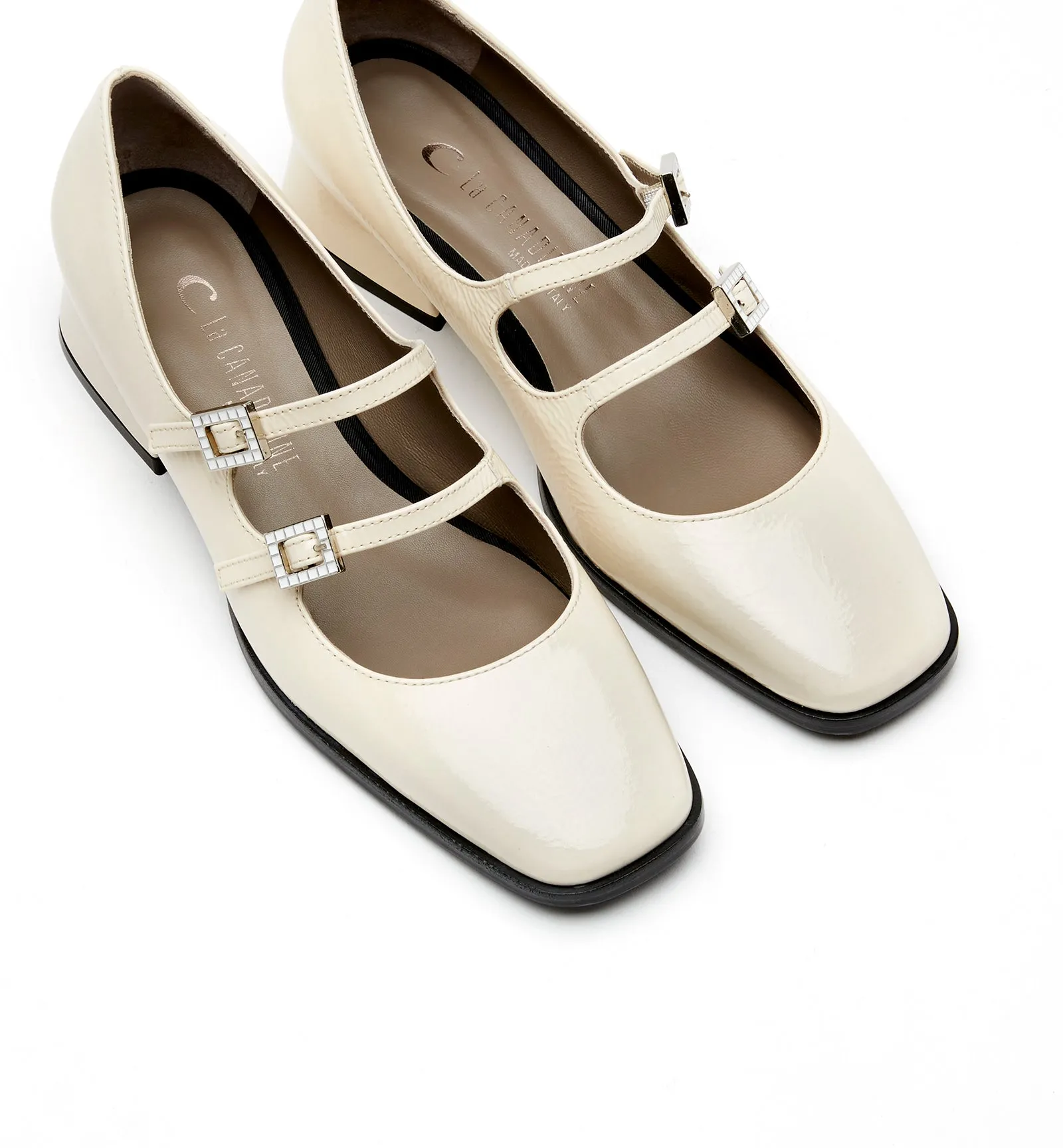 ACE MARY JANE CRINKLE LEATHER HEEL sold by La CANADIENNE product image thumbnail 3