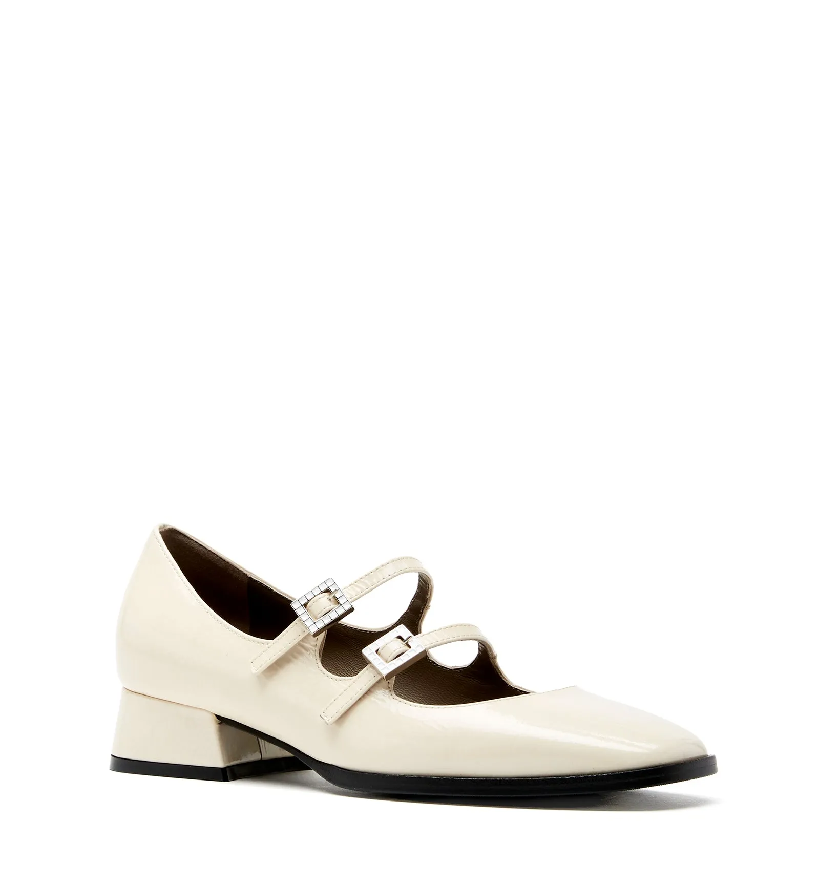 ACE MARY JANE CRINKLE LEATHER HEEL sold by La CANADIENNE product image thumbnail 2