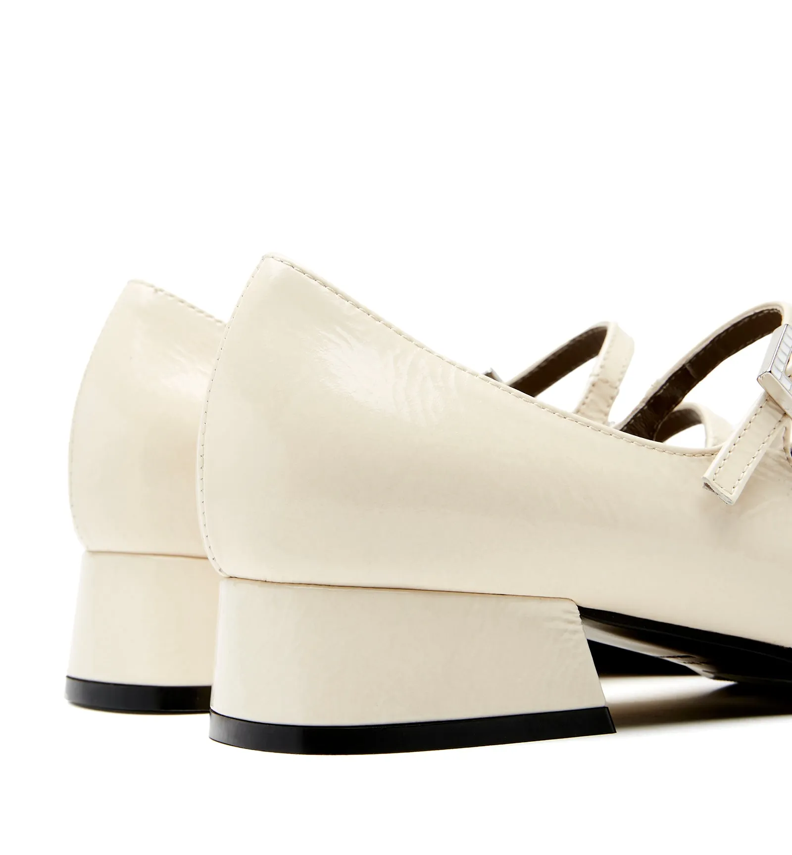 ACE MARY JANE CRINKLE LEATHER HEEL sold by La CANADIENNE product image thumbnail 4