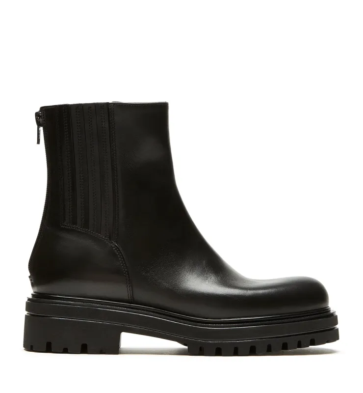 TAYLER LEATHER BOOTIE sold by La CANADIENNE