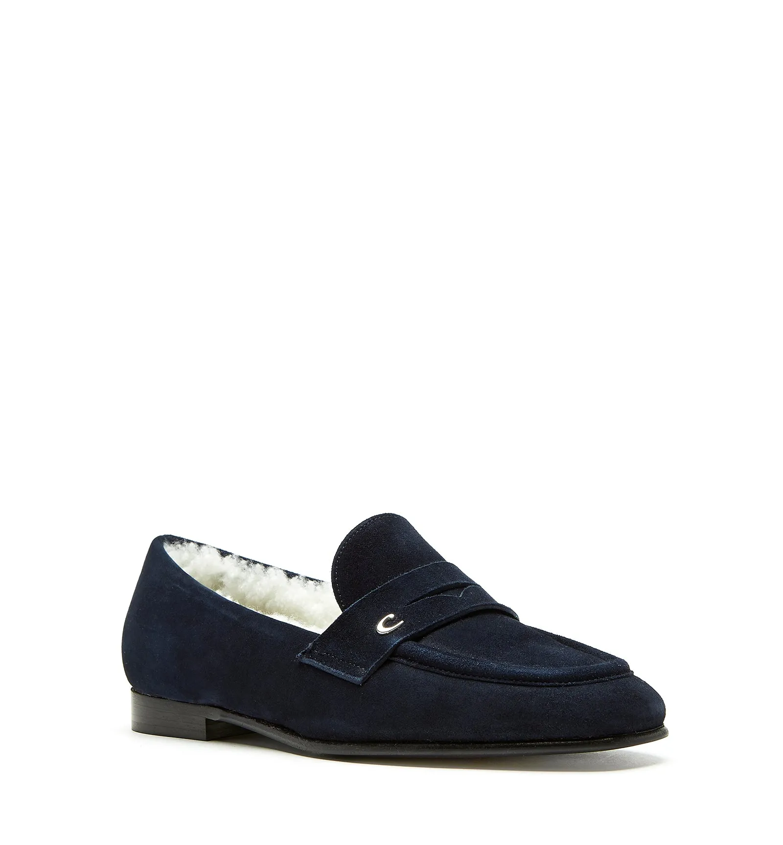 ARWAN SHEARLING-LINED SUEDE LOAFER sold by La CANADIENNE product image thumbnail 2