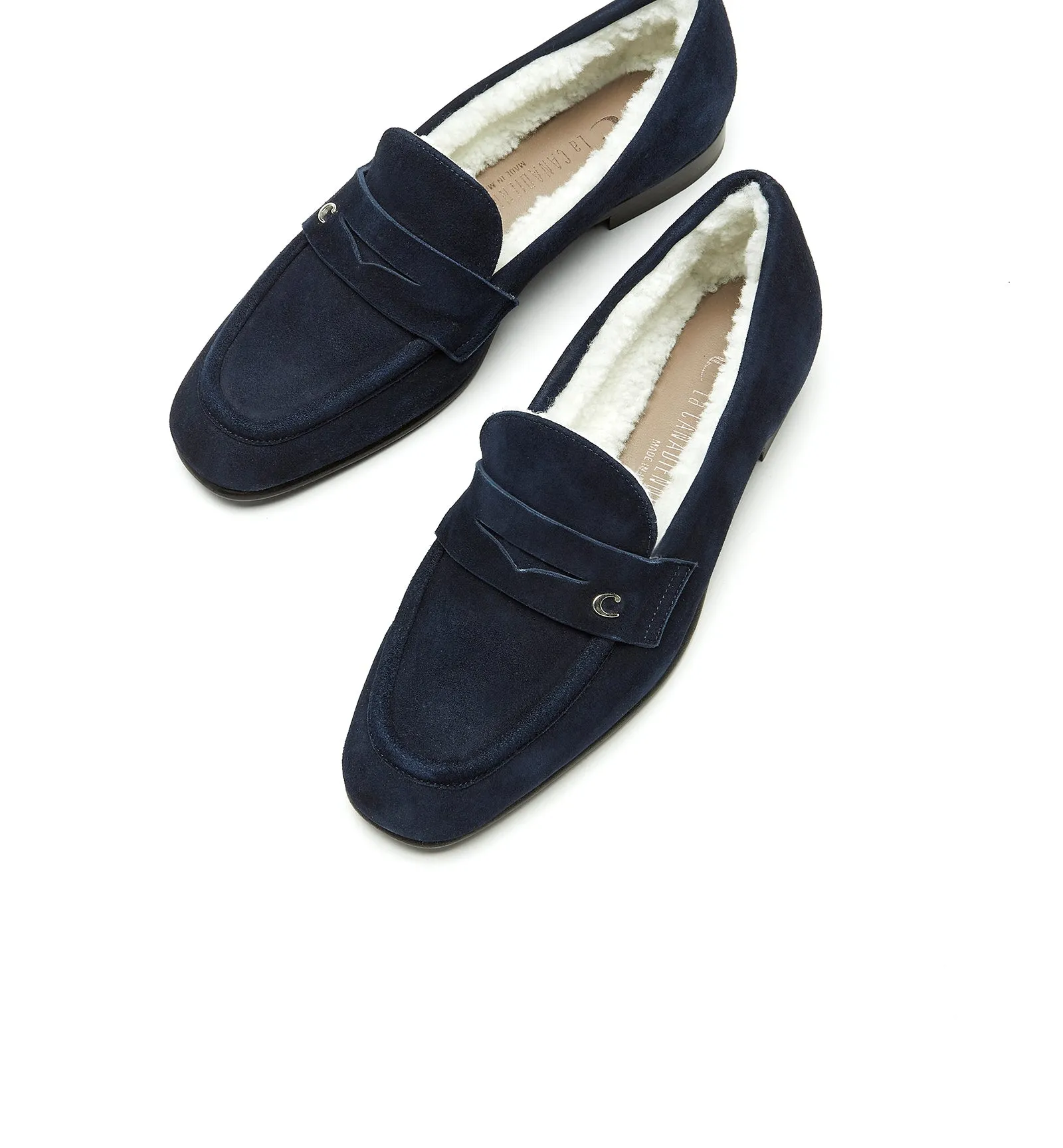 ARWAN SHEARLING-LINED SUEDE LOAFER sold by La CANADIENNE product image thumbnail 3