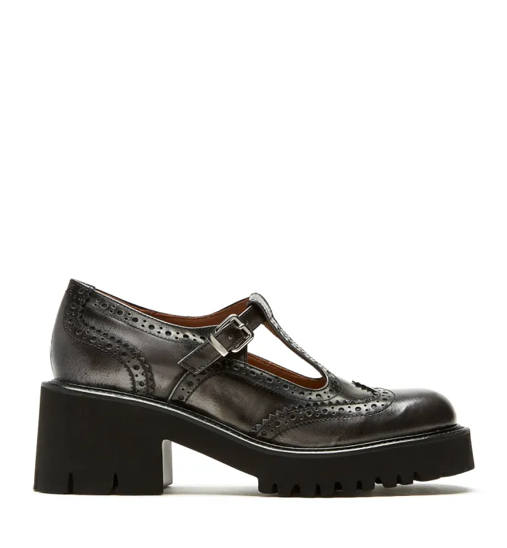 BRUCEY LEATHER MARY JANE LOAFER sold by La CANADIENNE
