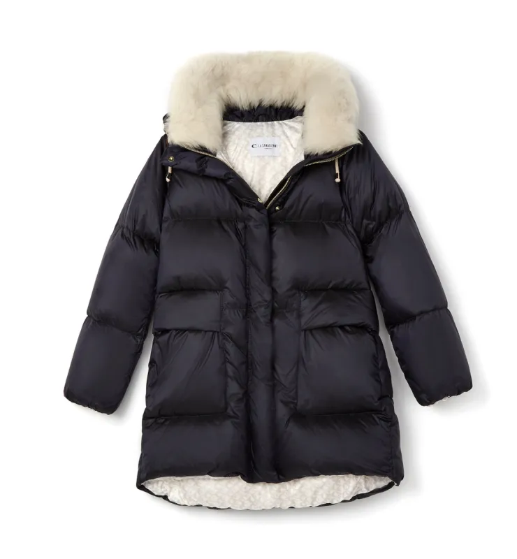 FELICIA HOODED LONG PUFFER COAT sold by La CANADIENNE