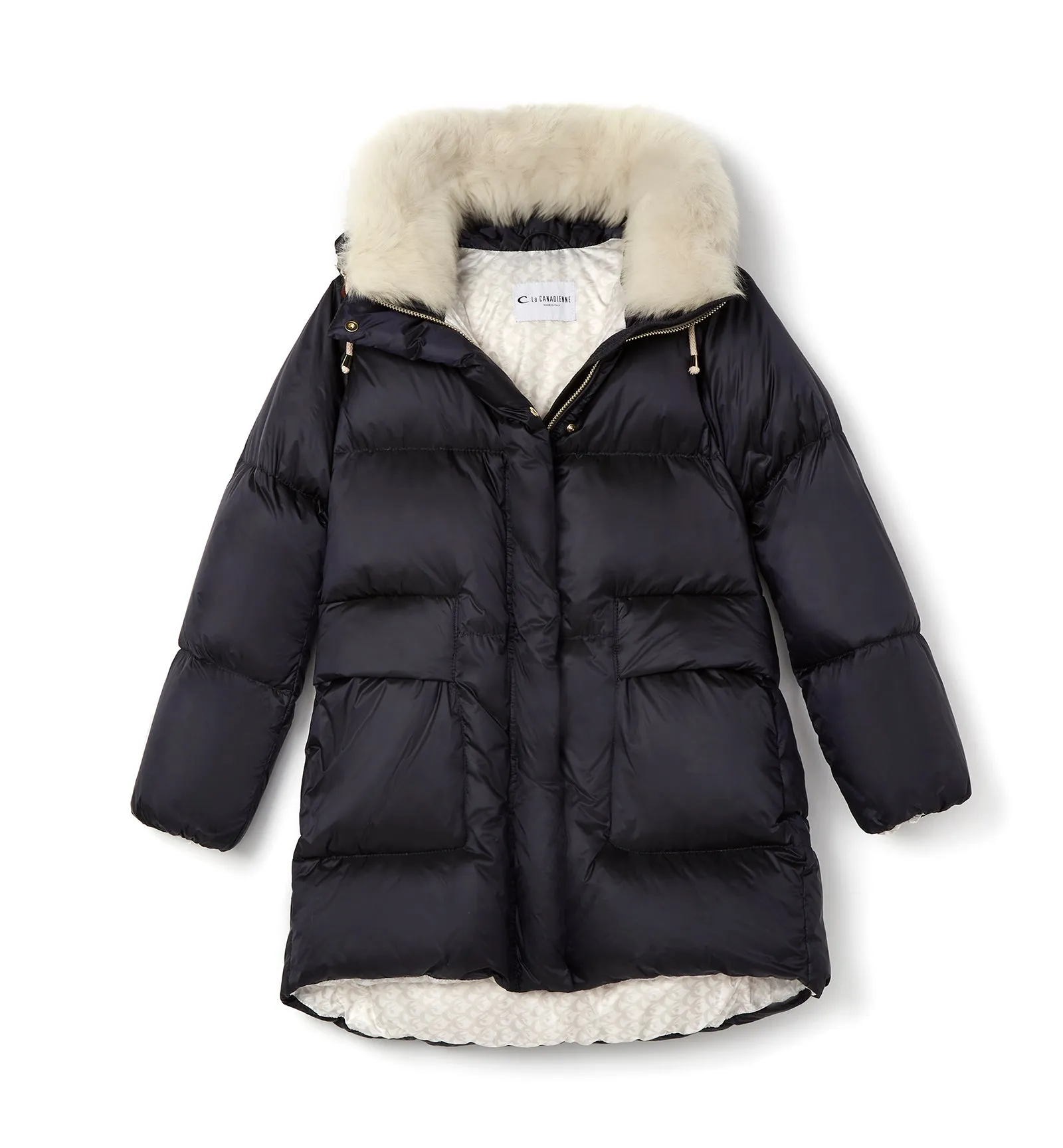 FELICIA HOODED LONG PUFFER COAT sold by La CANADIENNE