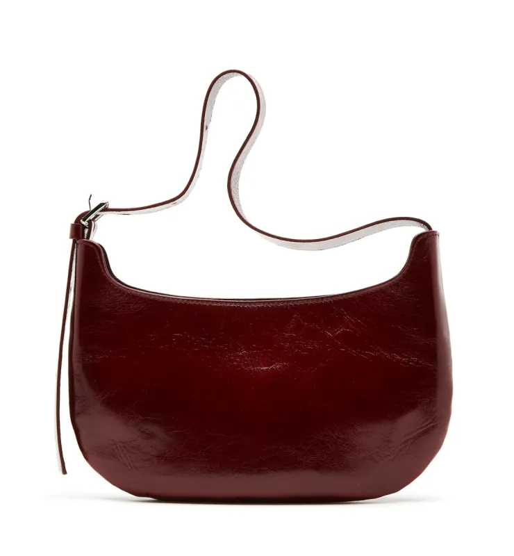PRESTYN CRINKLE LEATHER SHOULDER BAG sold by La CANADIENNE