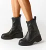 PERRIE LEATHER BOOTIE sold by La CANADIENNE