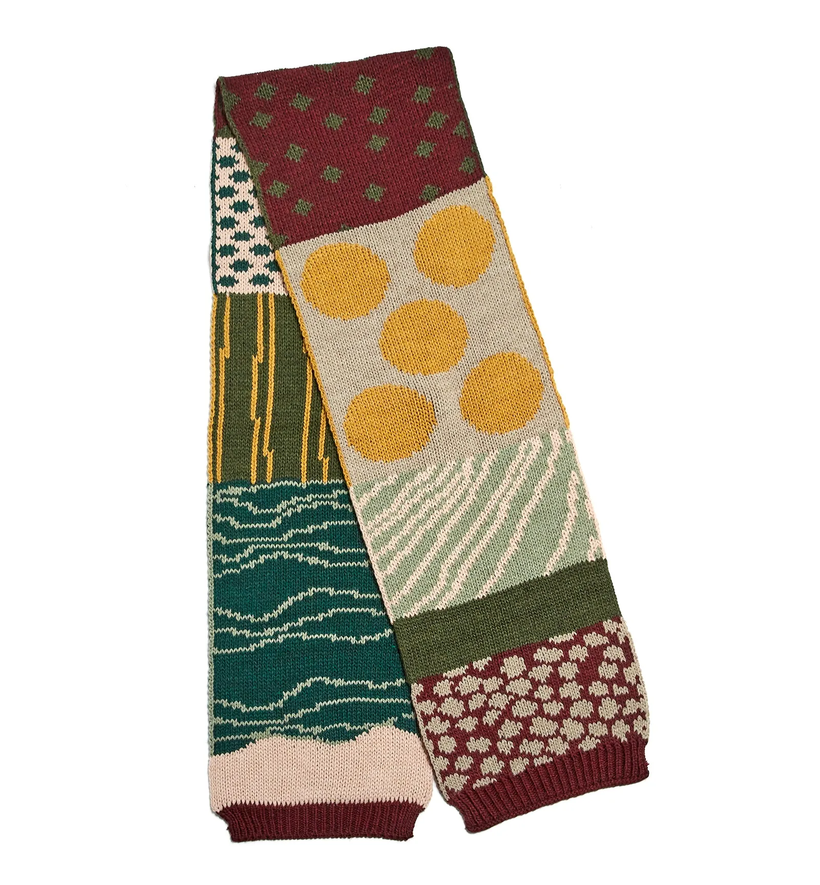 LUCIA ABSTRACT MEADOW SCARF sold by La CANADIENNE