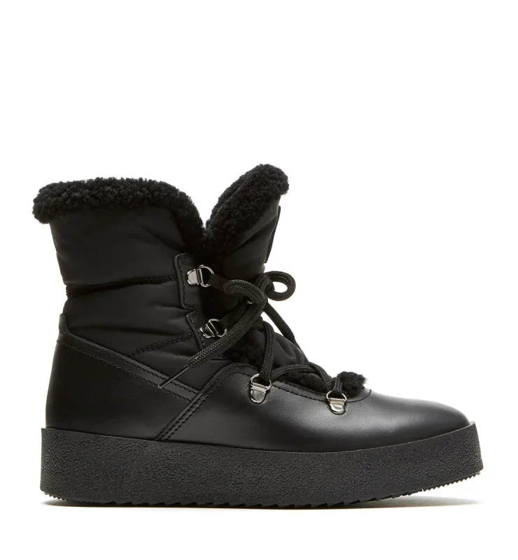 EDDIE SHEARLING-LINED LEATHER BOOT sold by La CANADIENNE