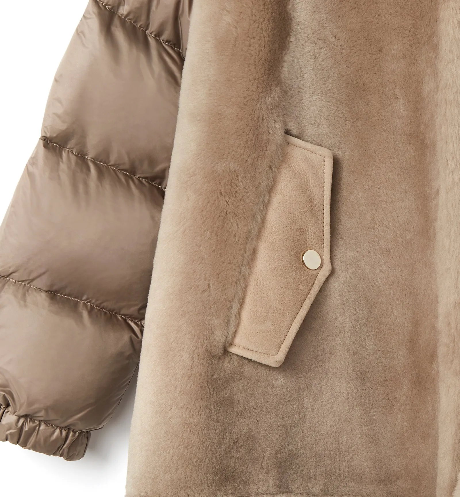 NAYLOR SHEARLING AND DOWN PUFFER COAT sold by La CANADIENNE product image thumbnail 3