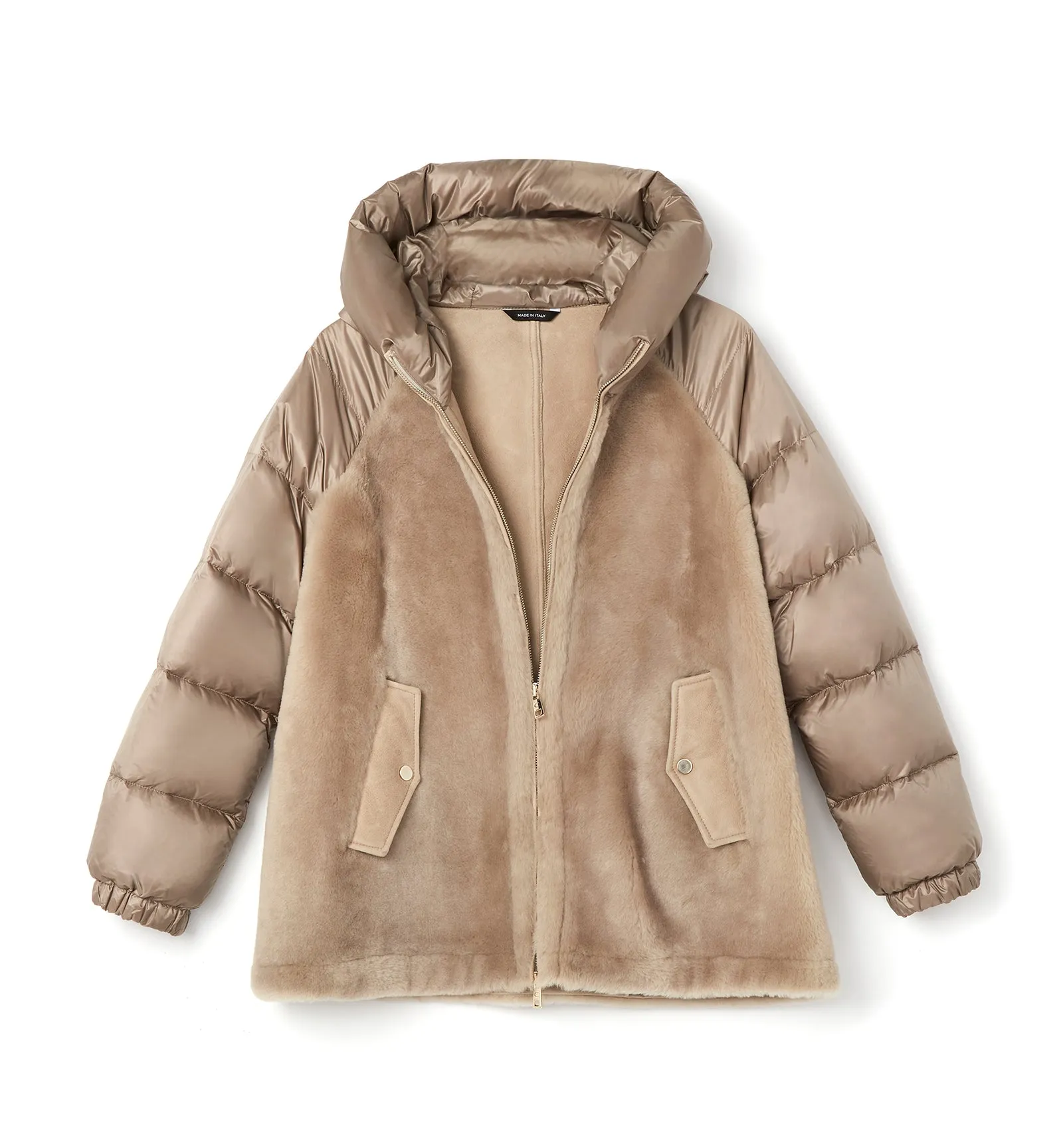 NAYLOR SHEARLING AND DOWN PUFFER COAT sold by La CANADIENNE product image thumbnail 2