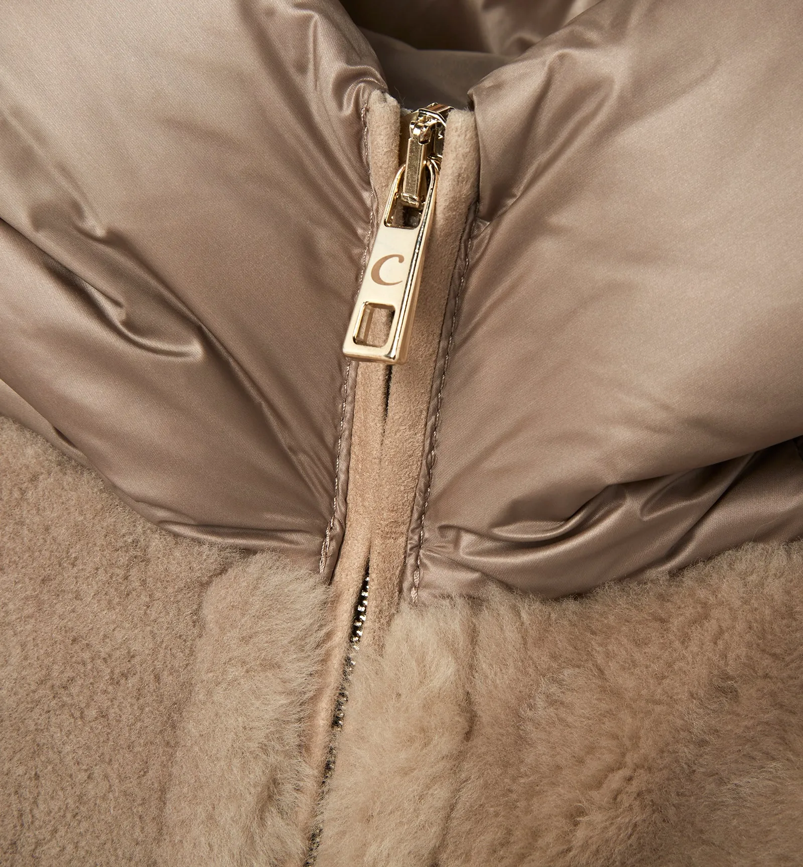 NAYLOR SHEARLING AND DOWN PUFFER COAT sold by La CANADIENNE product image thumbnail 4
