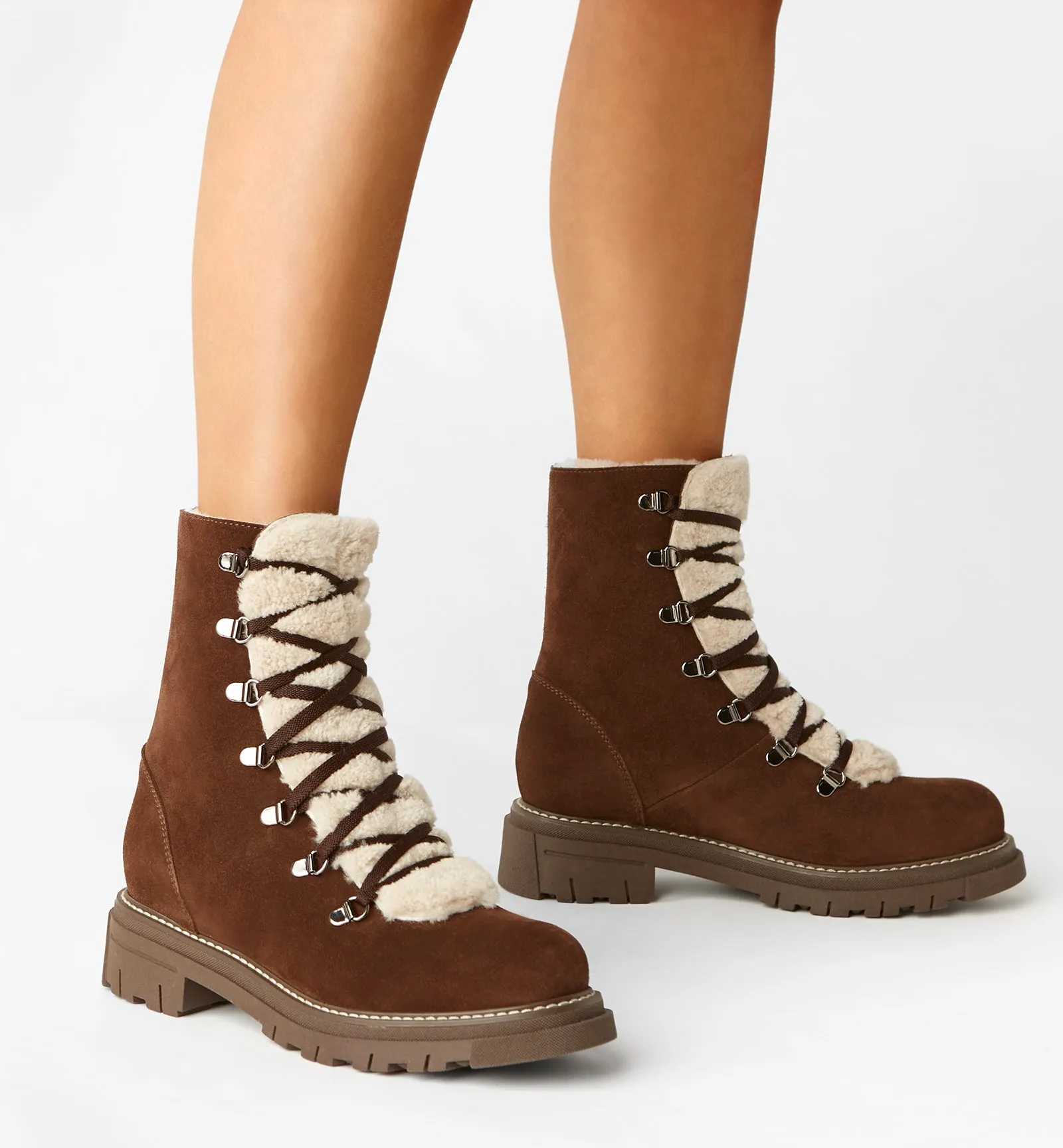DIEGO SHEARLING-LINED SUEDE BOOTIE sold by La CANADIENNE product image thumbnail 5