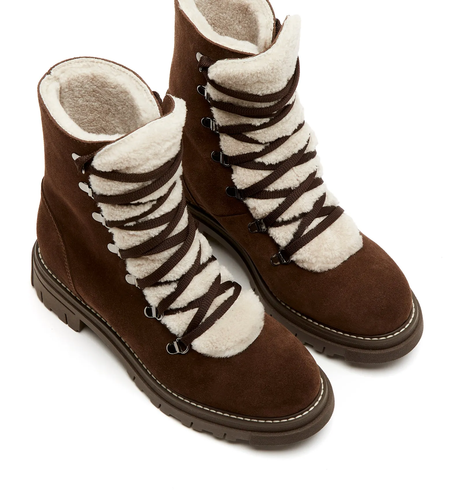 DIEGO SHEARLING-LINED SUEDE BOOTIE sold by La CANADIENNE product image thumbnail 3